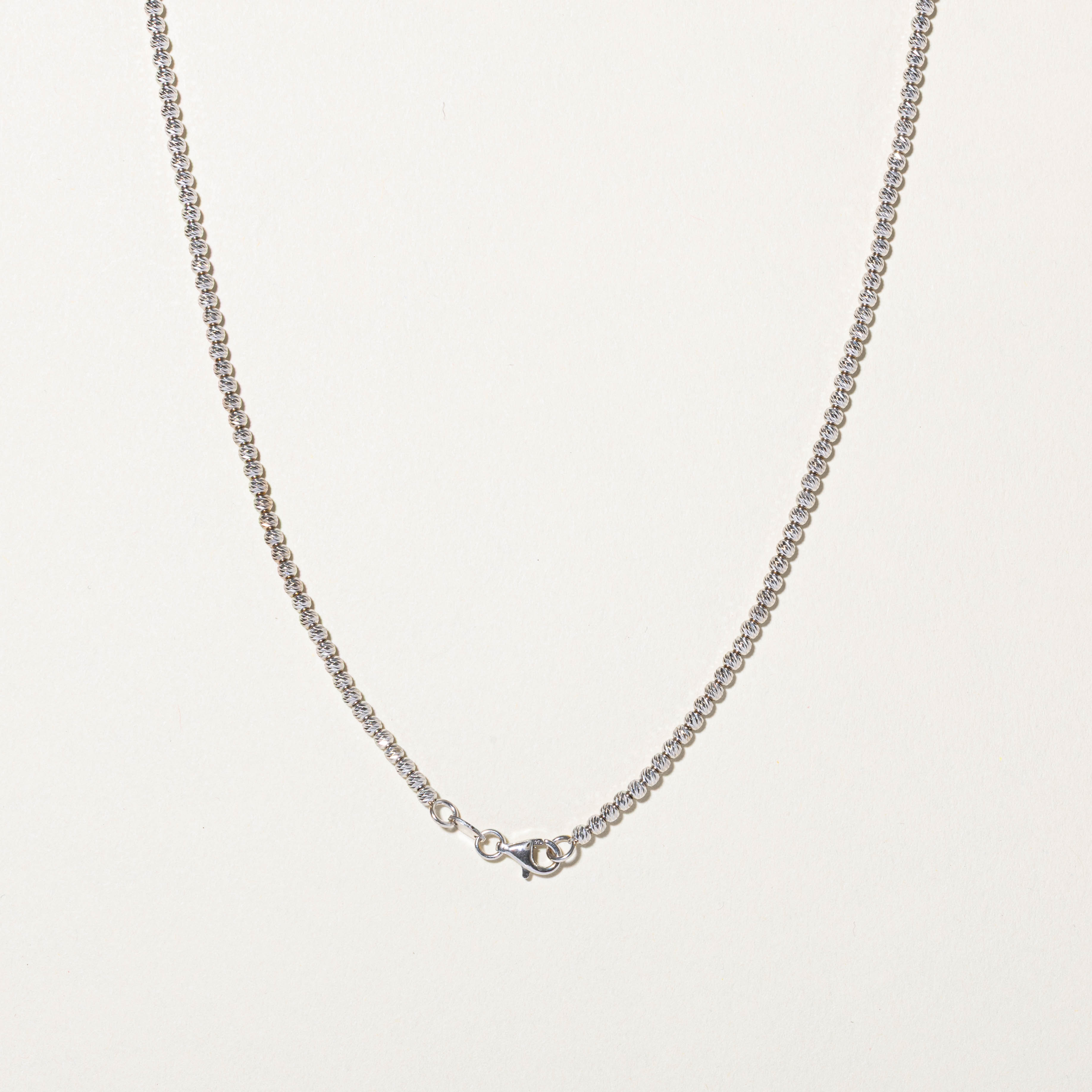 Italian 18k Beaded Chain | 21"