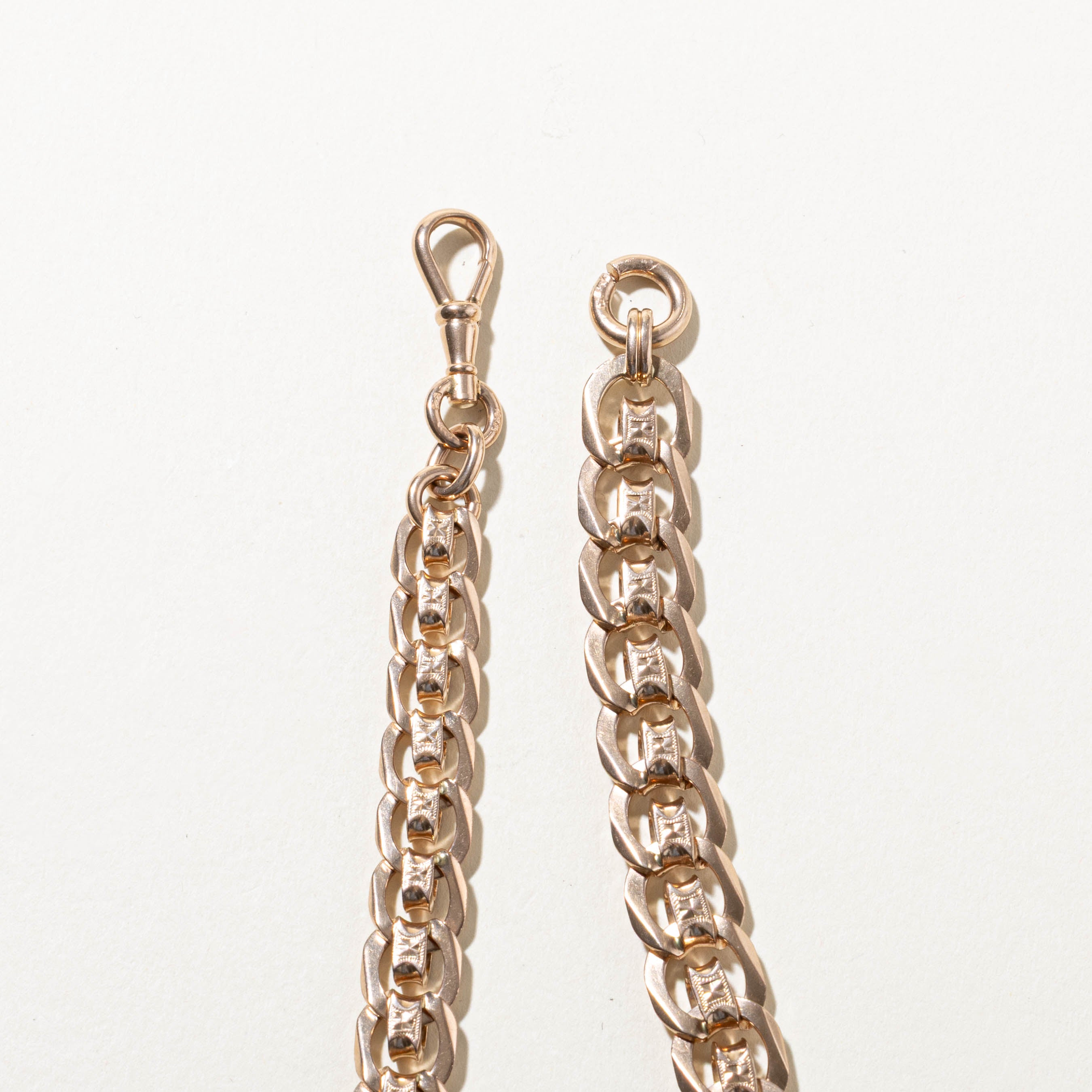 14k Rose Gold Large Bismark Link Chain | 9.5"