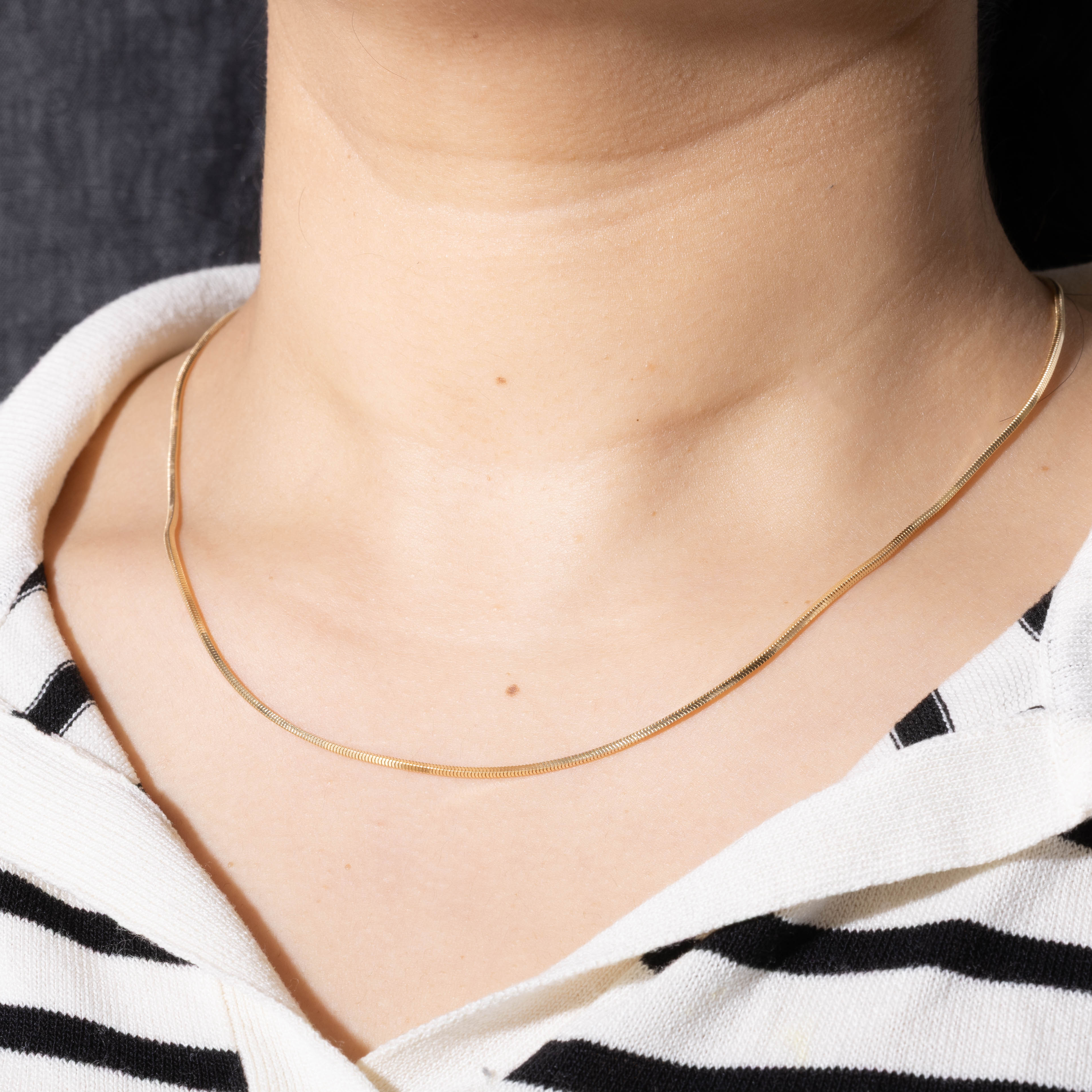 Italian 18k Herringbone Chain | 21"