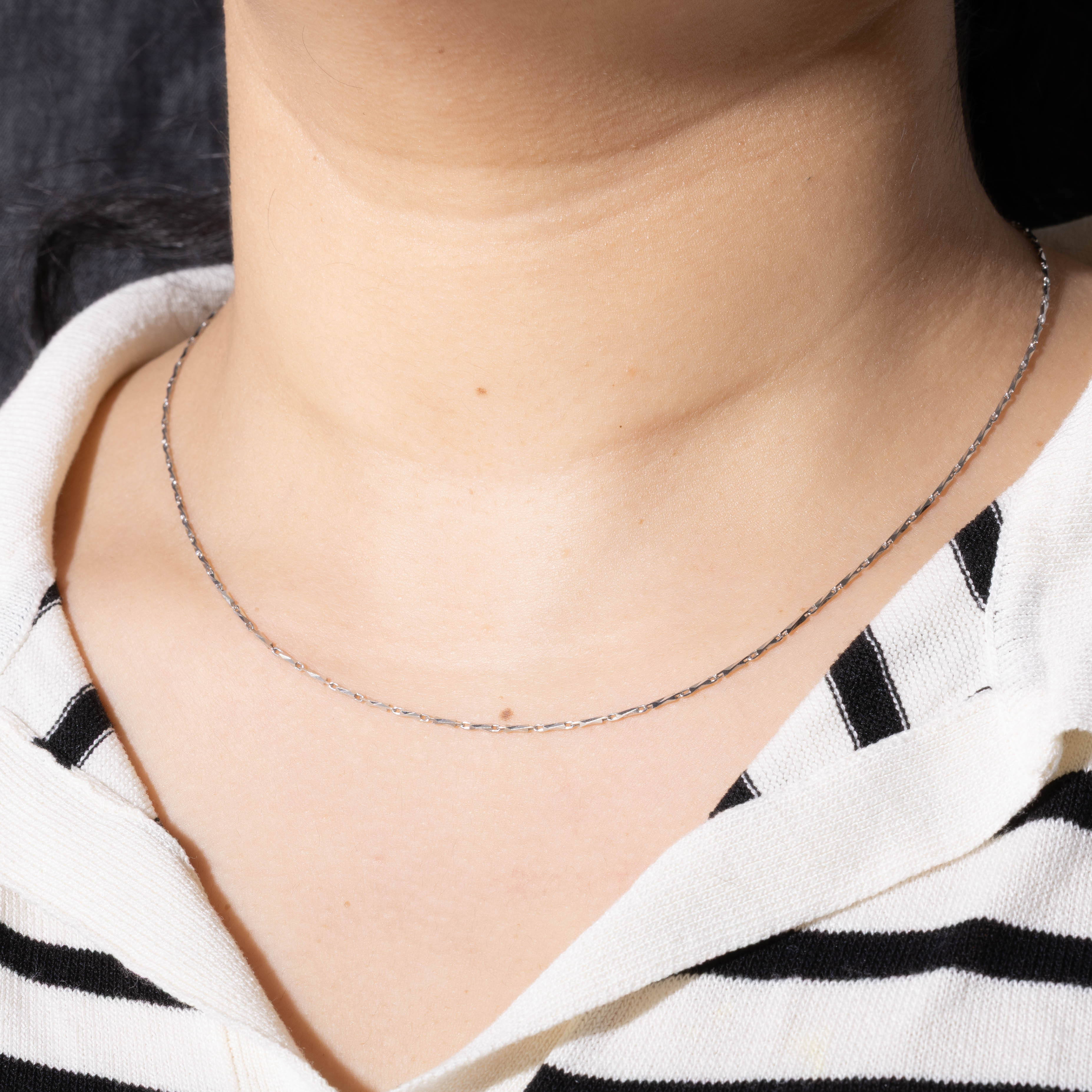 950 Platinum Barleycorn Chain | 18"