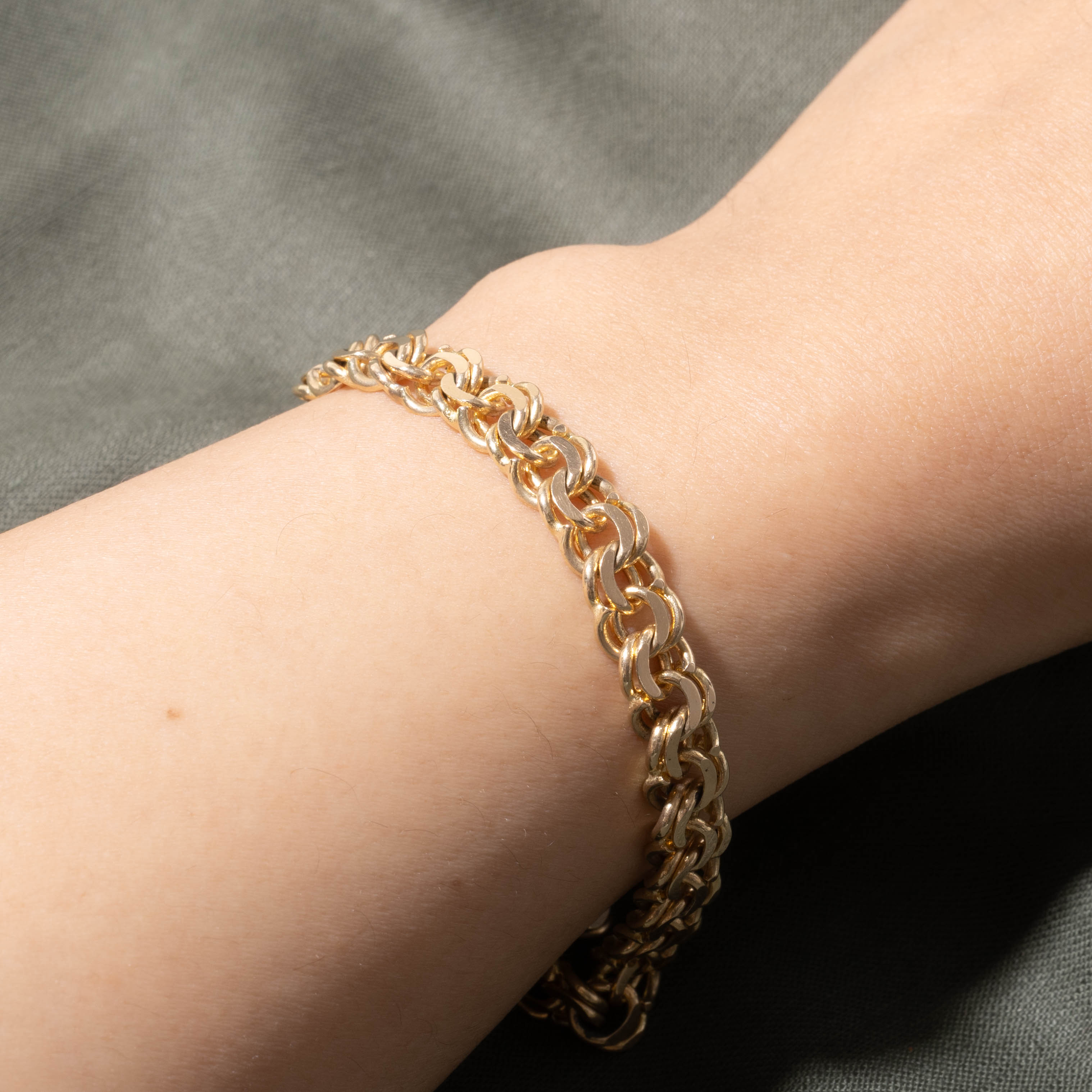 14k Double Link Chain | 8"