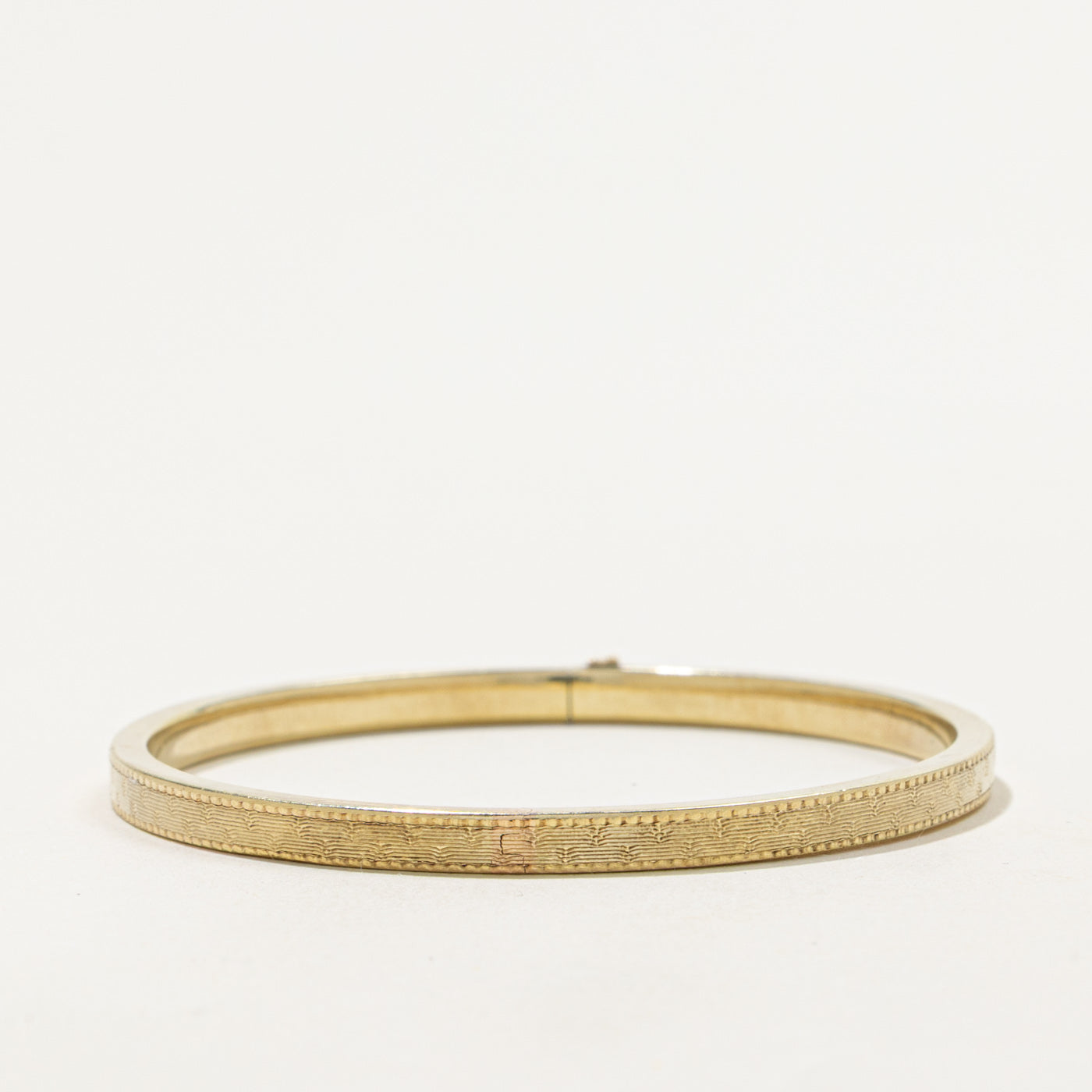 14k Textured Bangle| 3.35mm | 6"