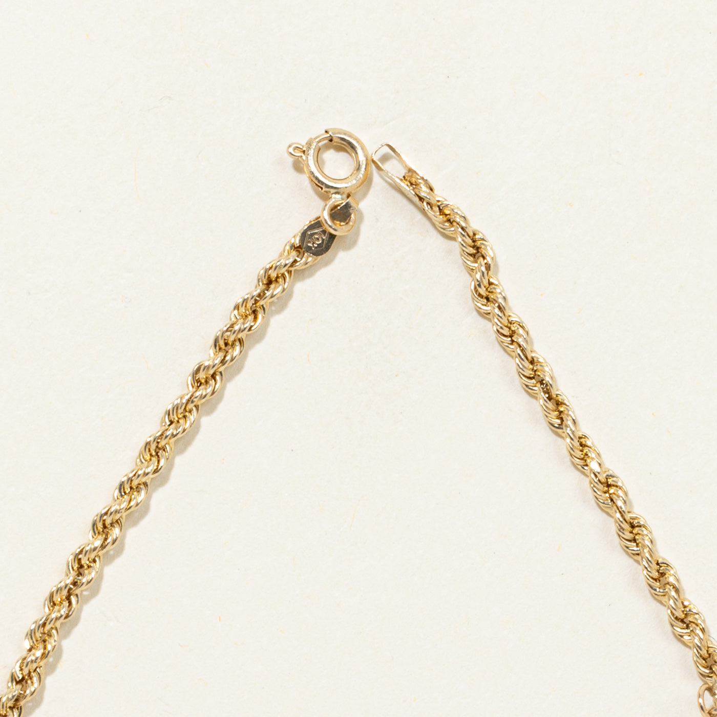10k Puffed Heart Charm Bracelet | 7"