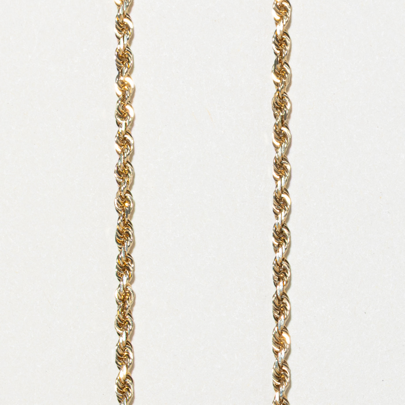 10k Rope Chain | 2.25mm | 20"