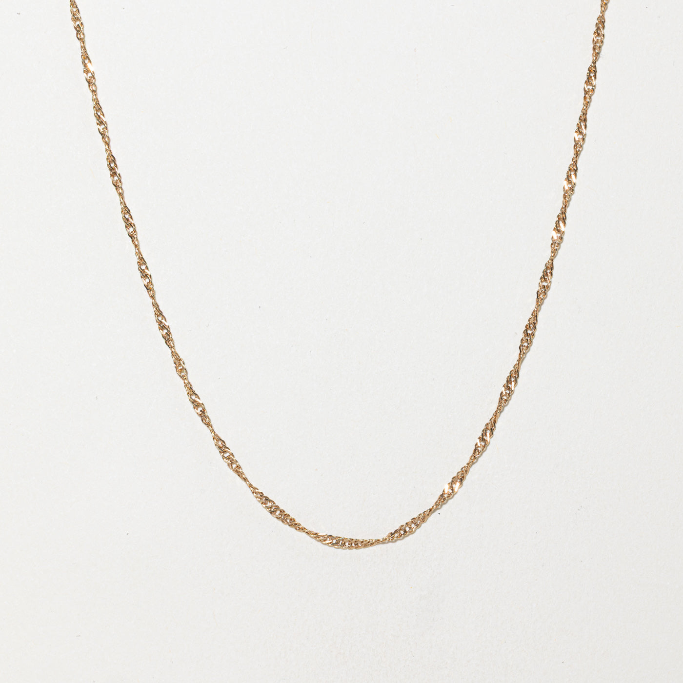10k Singapore Chain | 1.60mm | 21"