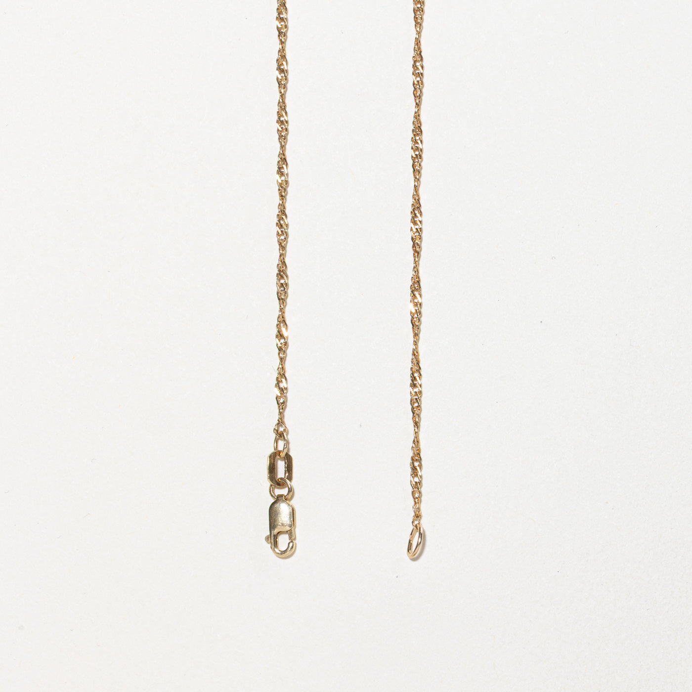 10k Singapore Chain | 1.60mm | 21"