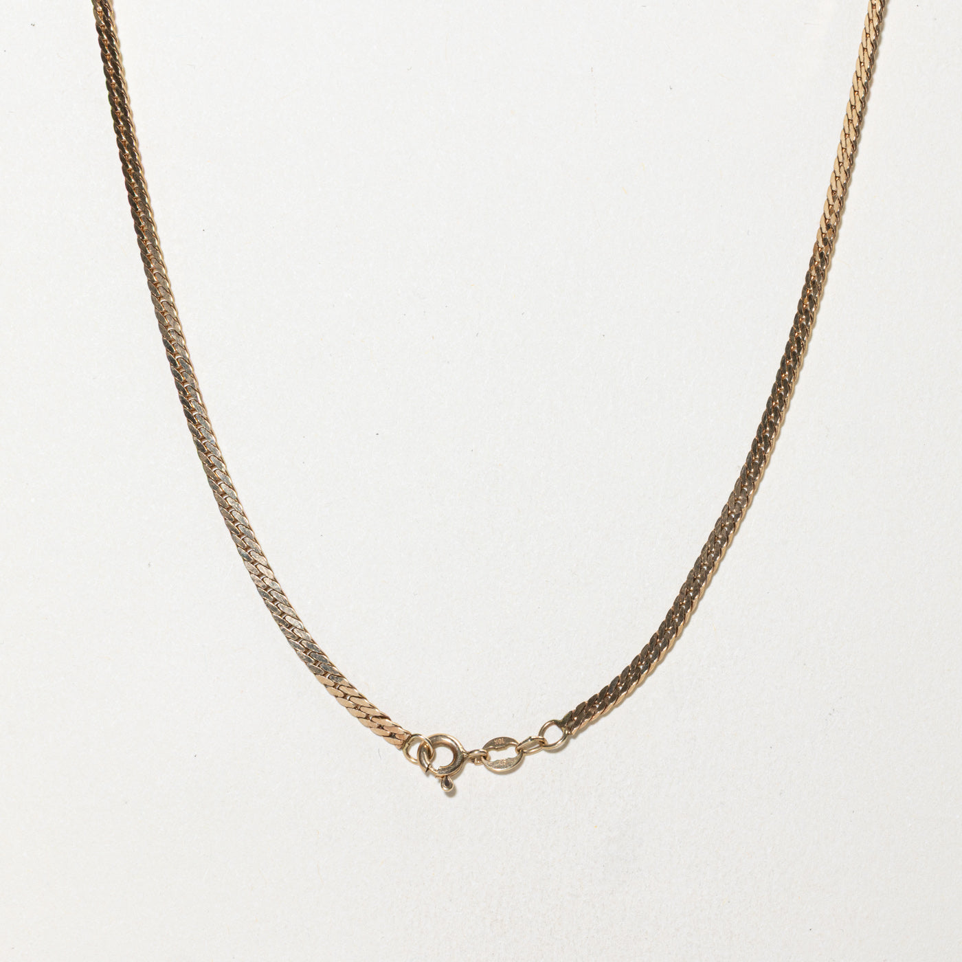 10k Herringbone Chain | 2.40mm | 20"