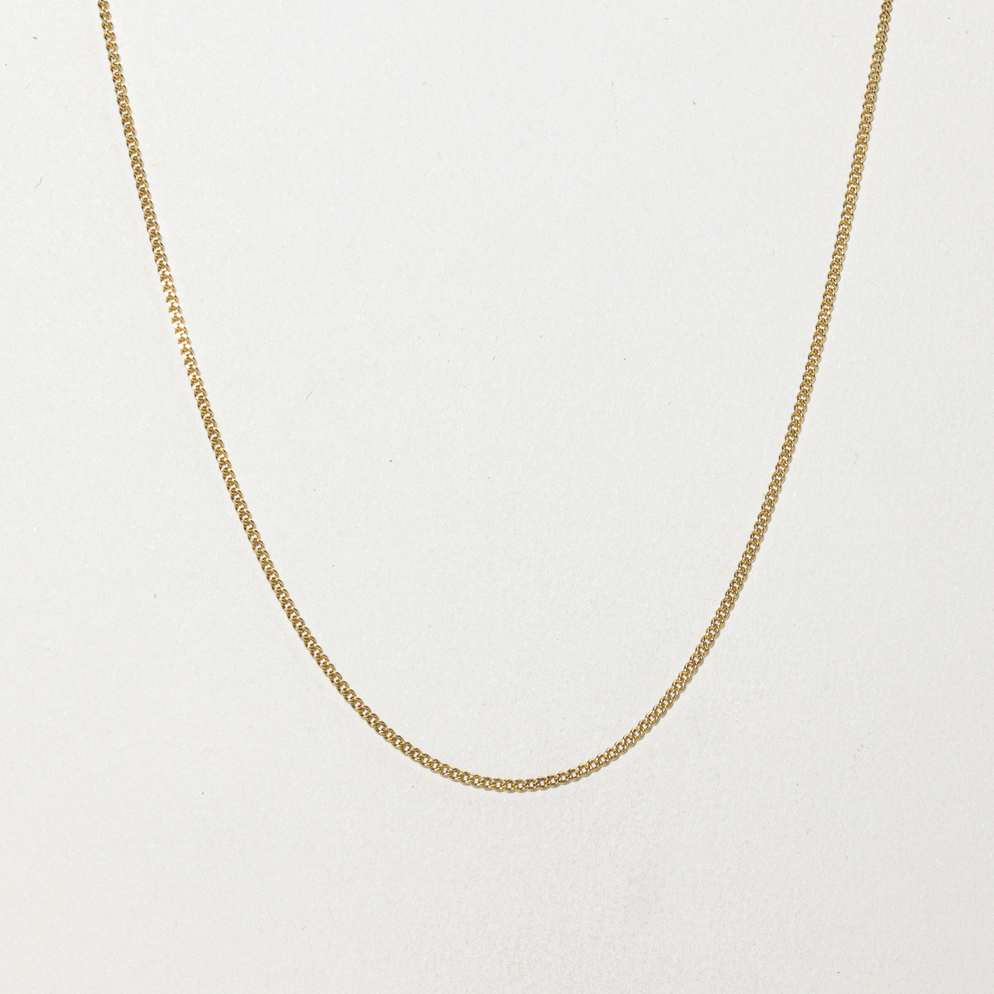 9k Curb Link Chain | 1.36mm | 24"