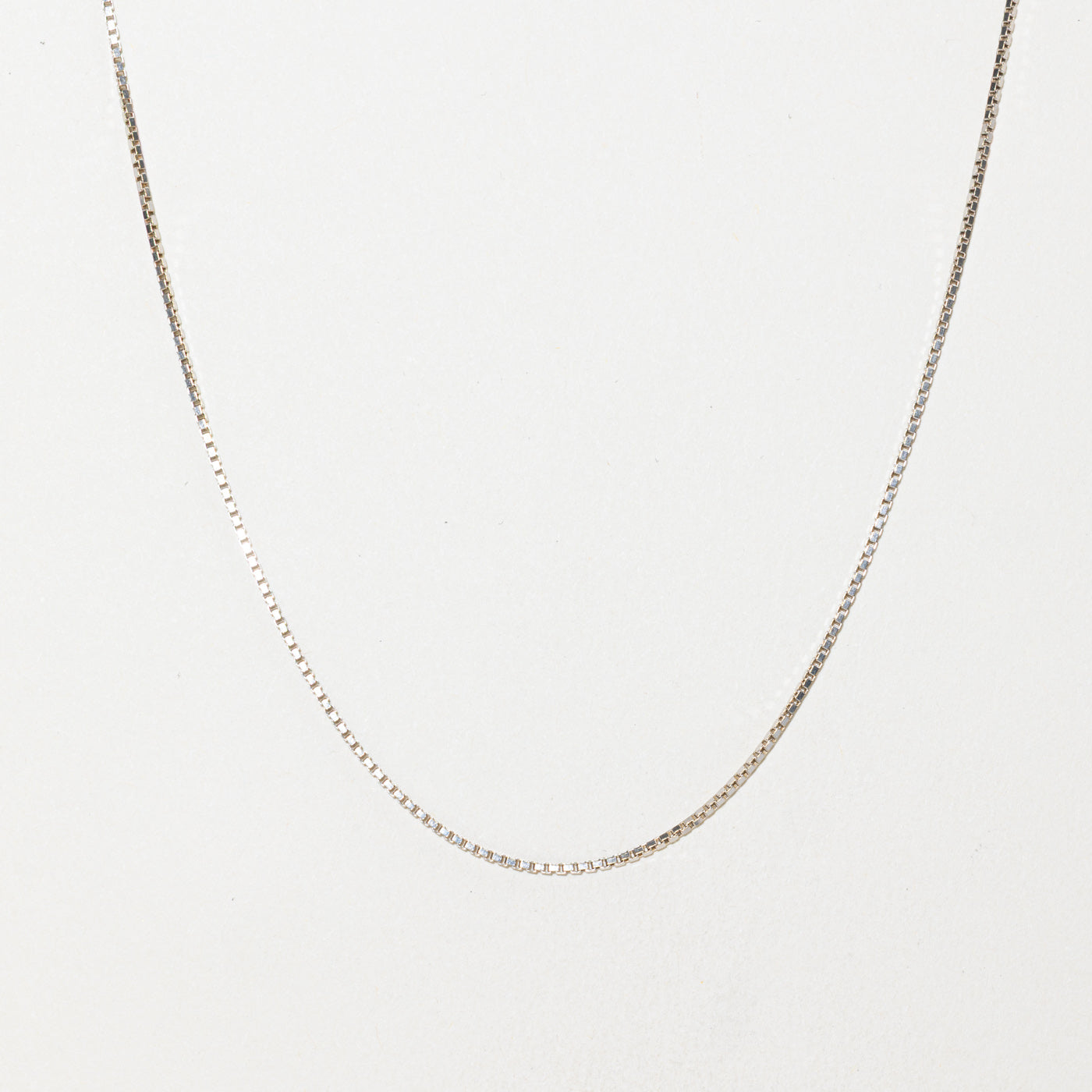 18k Box Chain | 1.0mm | 19"