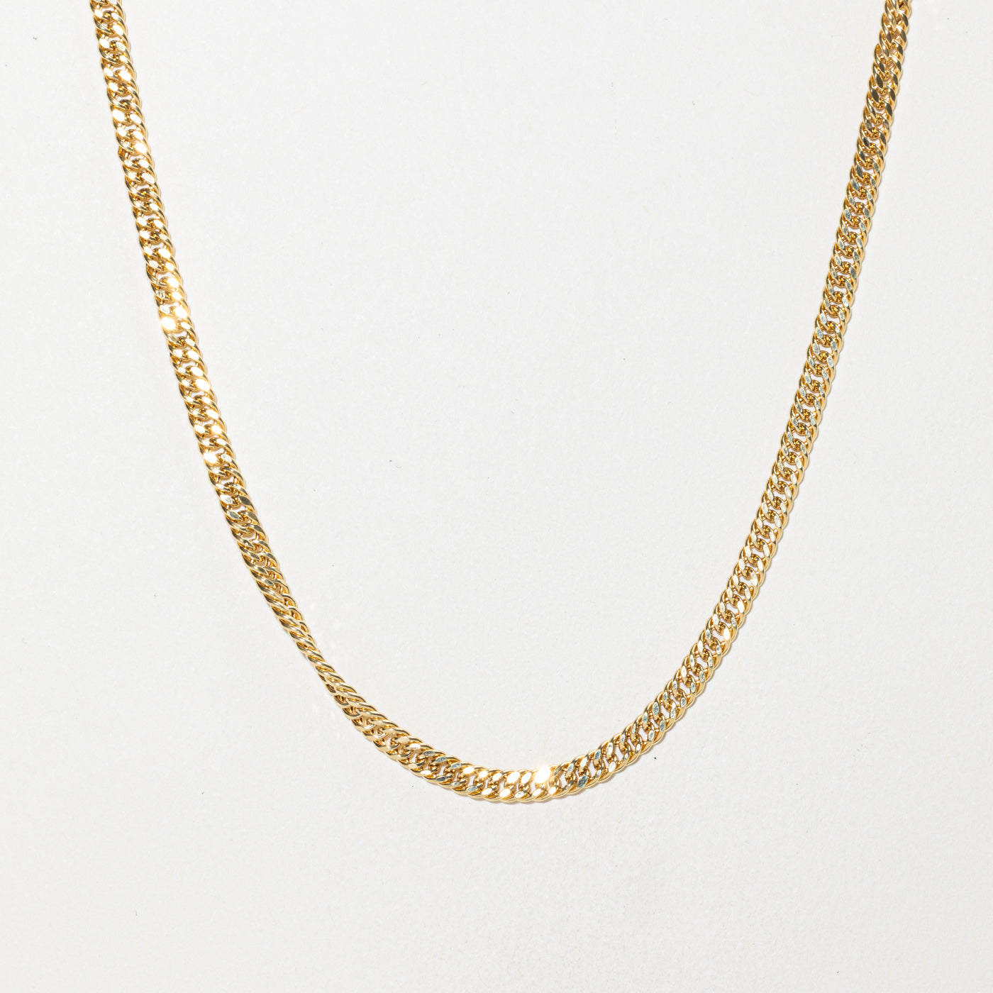 18k Modified Curb Link Chain | 3.41mm | 24"