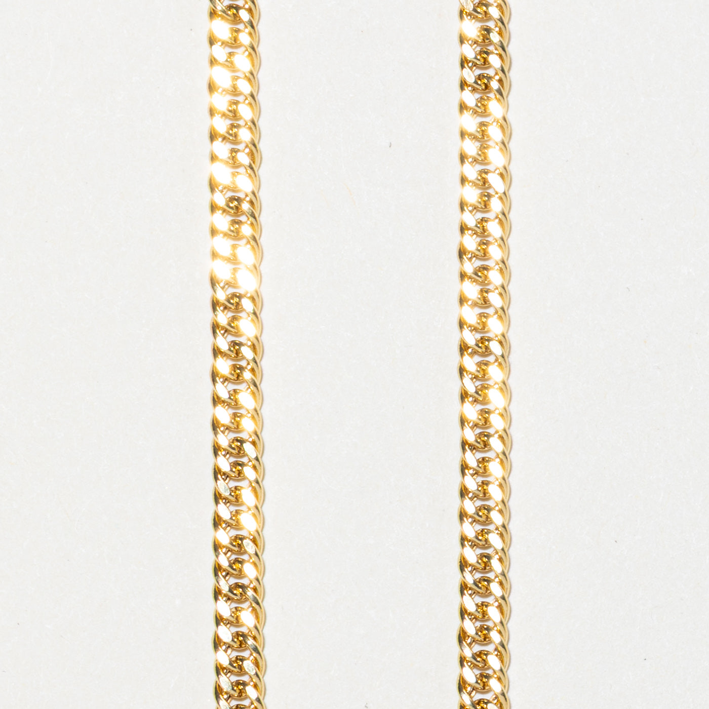 18k Modified Curb Link Chain | 3.41mm | 24"
