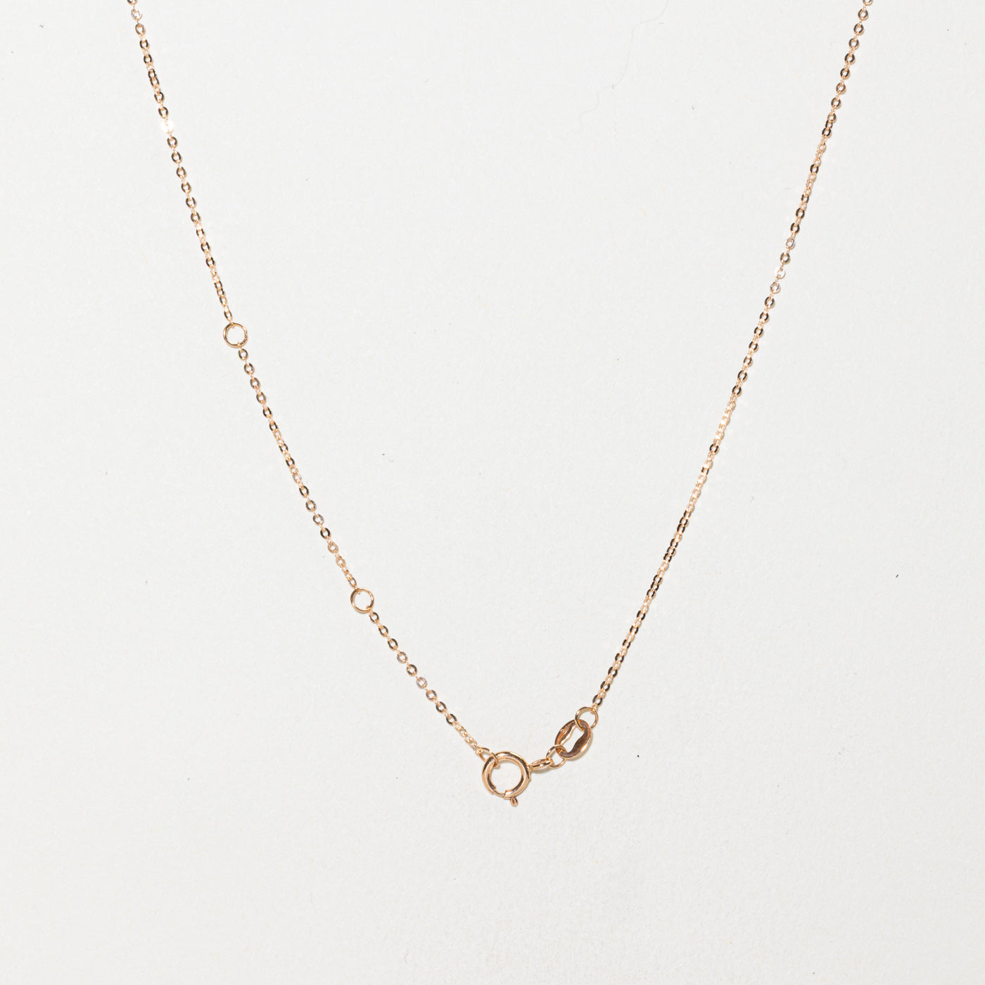 18k Rose Gold Interlocking Links Necklace | 18"
