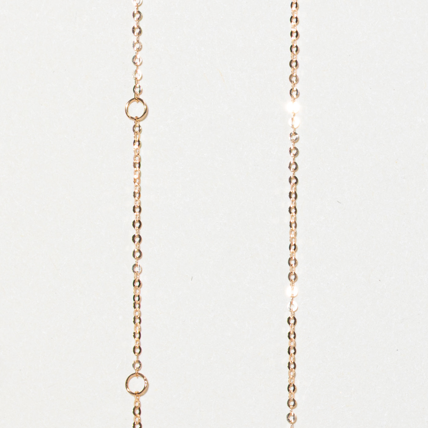 18k Rose Gold Interlocking Links Necklace | 18"