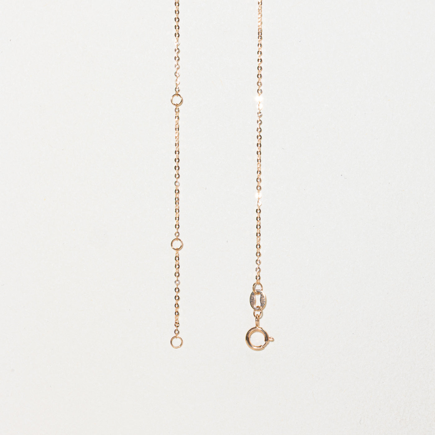 18k Rose Gold Interlocking Links Necklace | 18"