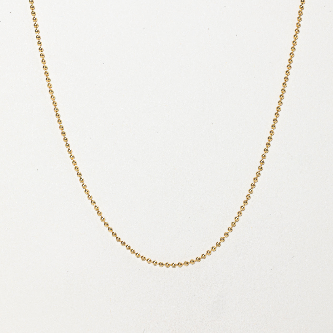 Italian 18k Ball Link Chain | 1.50mm | 16"