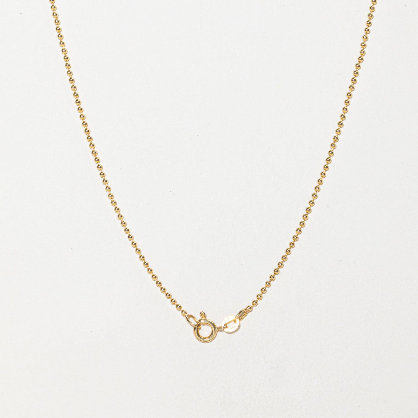 Italian 18k Ball Link Chain | 1.50mm | 16"