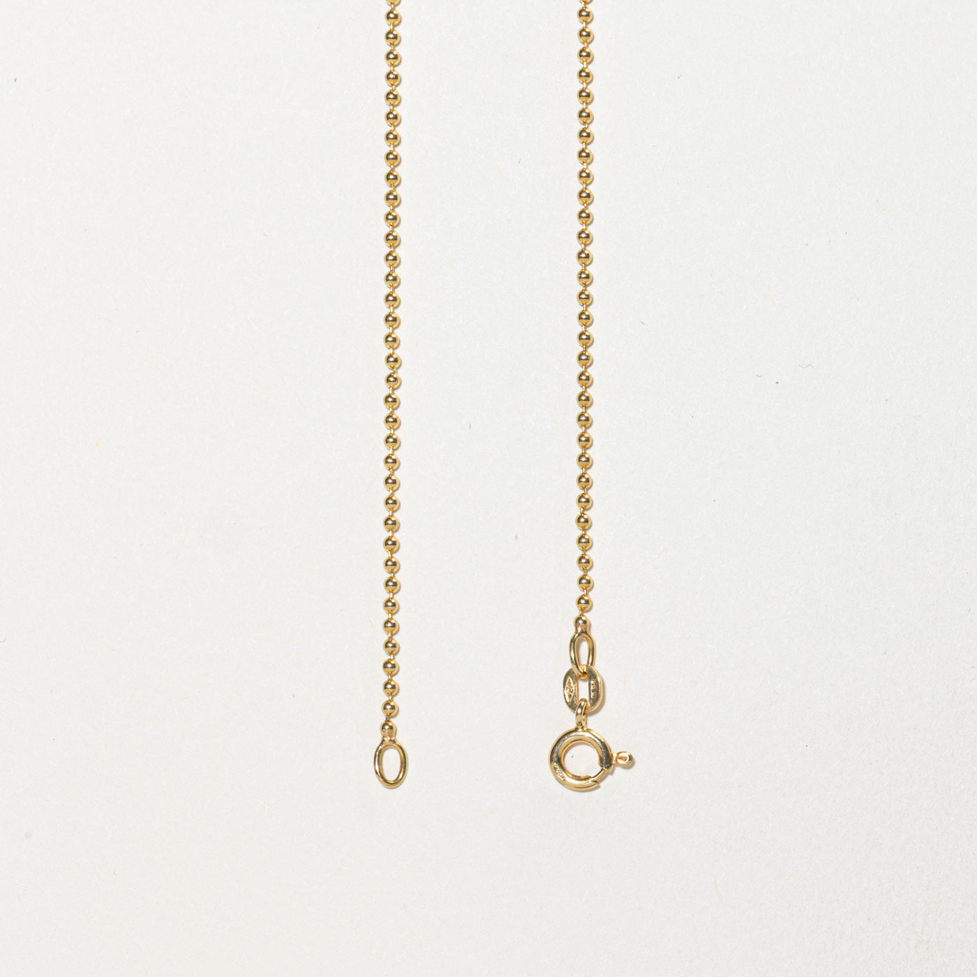 Italian 18k Ball Link Chain | 1.50mm | 16"