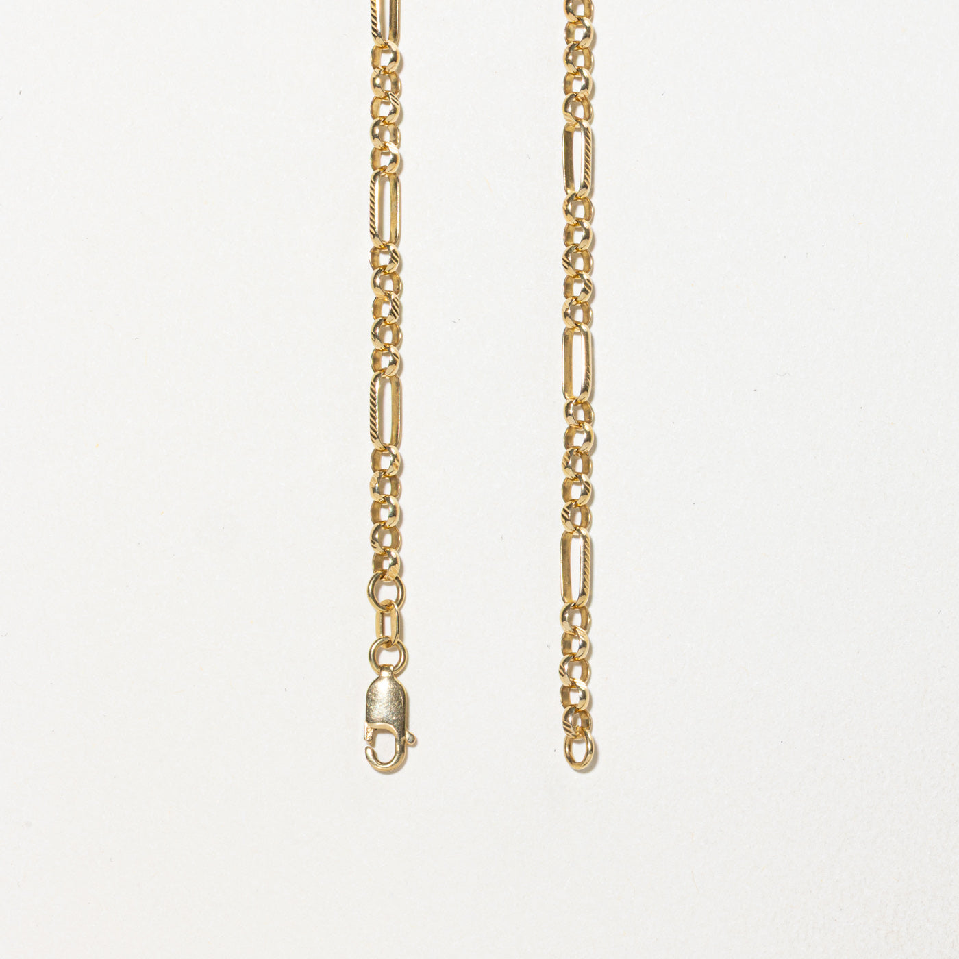 18k Modified Figaro Chain | 3.35mm | 20"