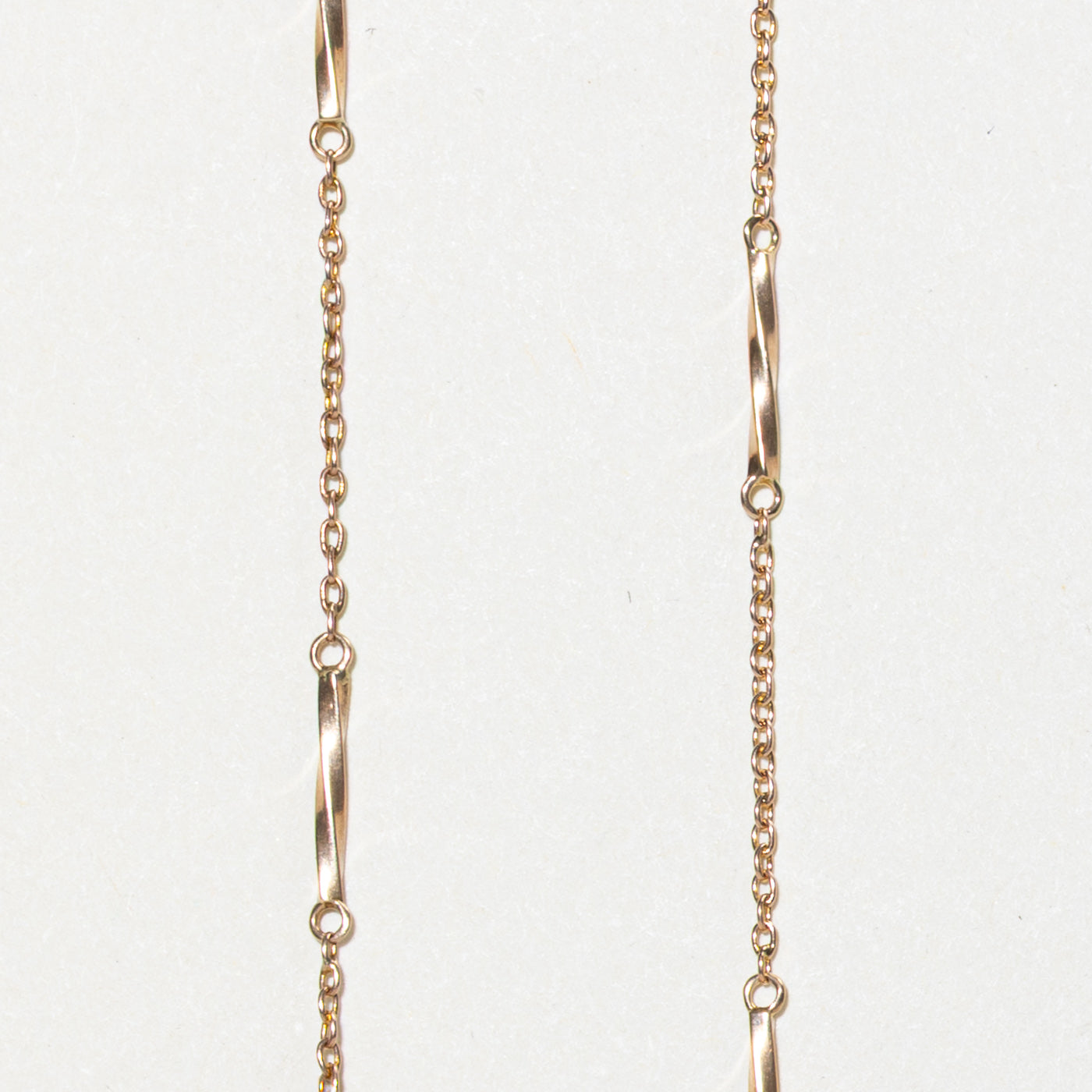 9k Bar Link Chain | 1.25mm | 17"