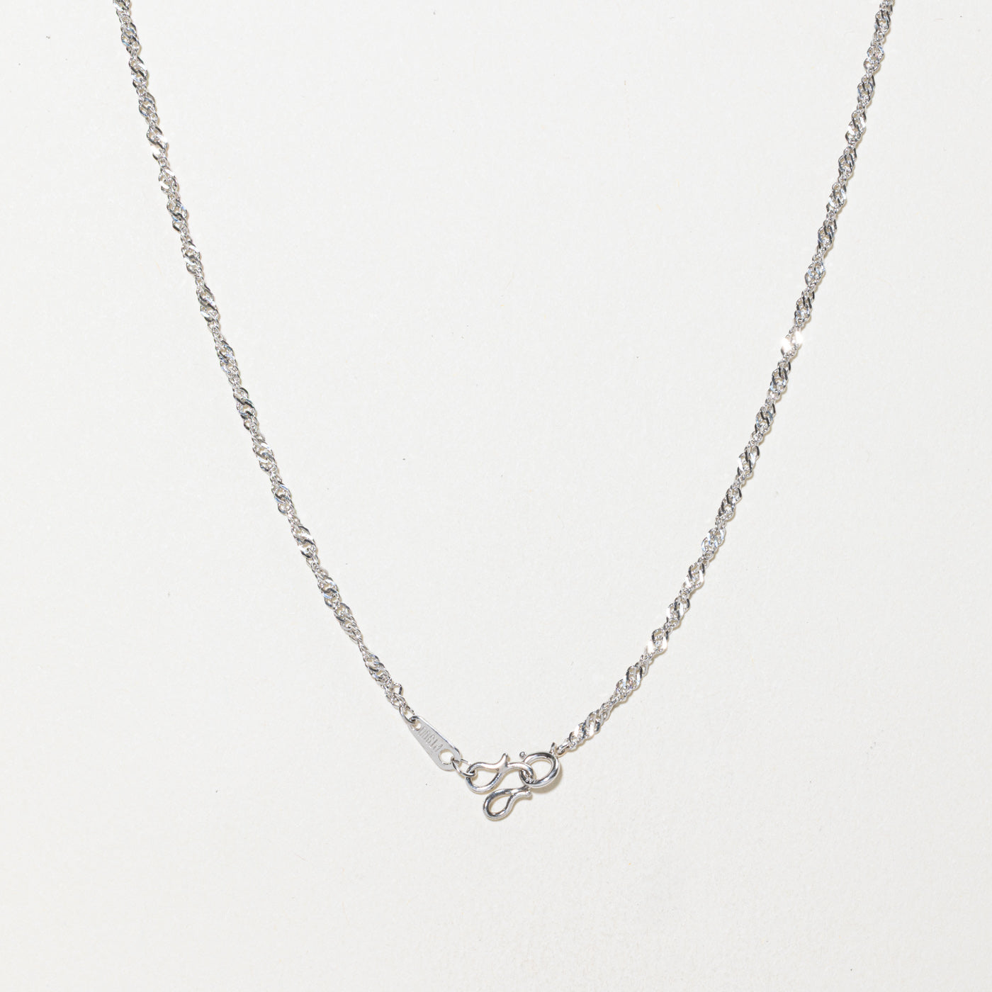 Platinum Modified Prince of Wales Chain | 1.80mm | 17"