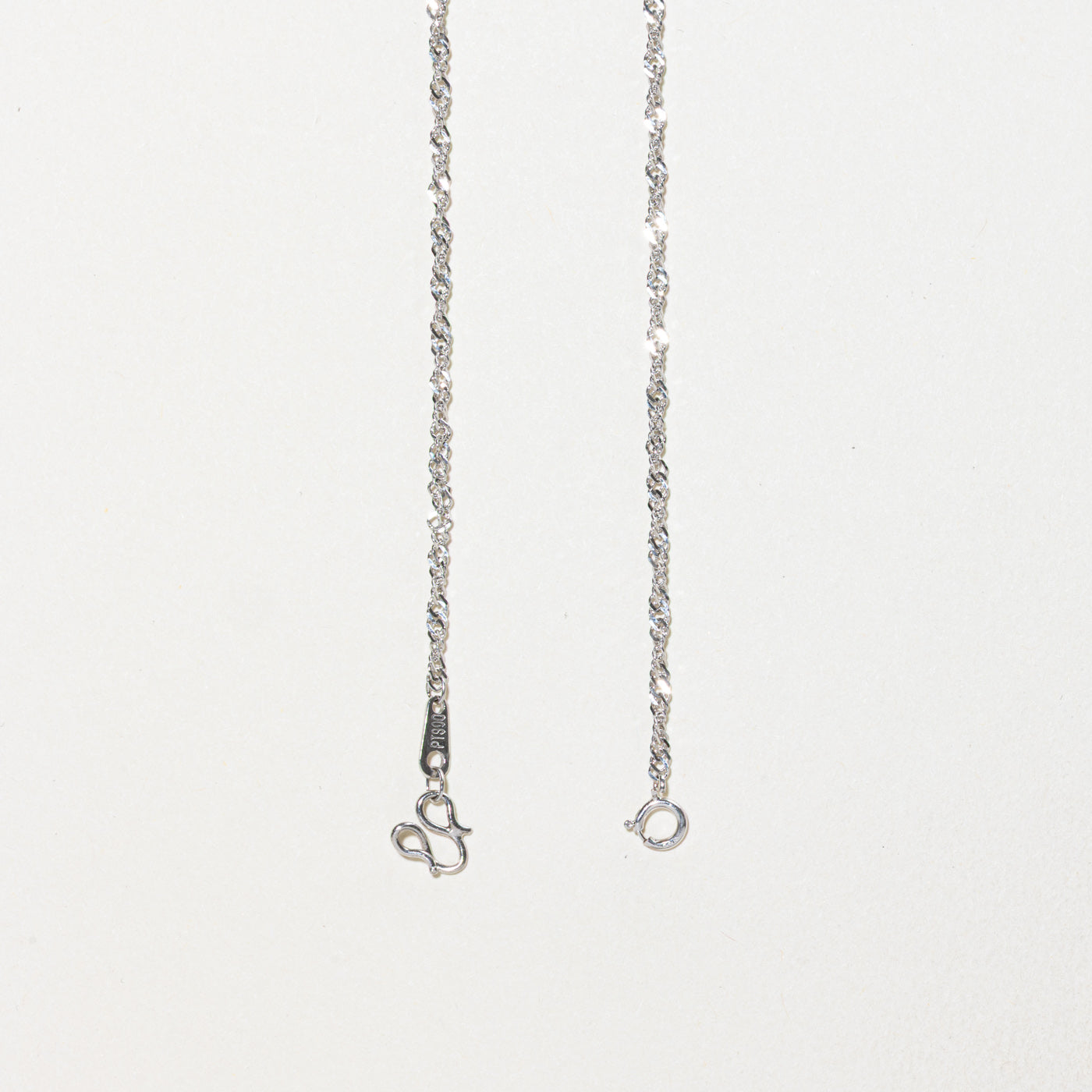 Platinum Modified Prince of Wales Chain | 1.80mm | 17"