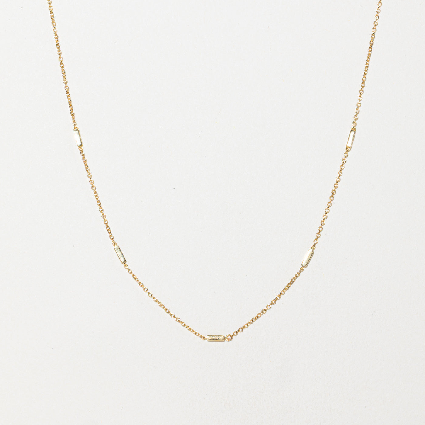 ‘Birks’ 18k Satellite Bar Link Chain | 1.0mm | 18"