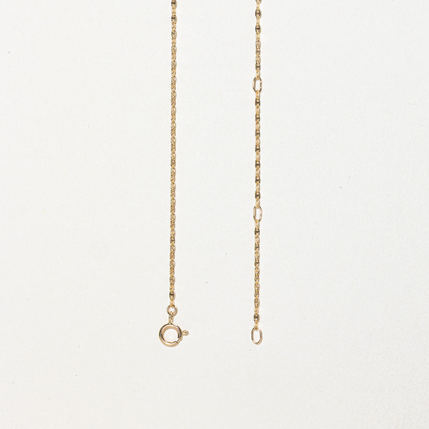 14k Diamond Cut Anchor Chain | 1.30mm | 17"
