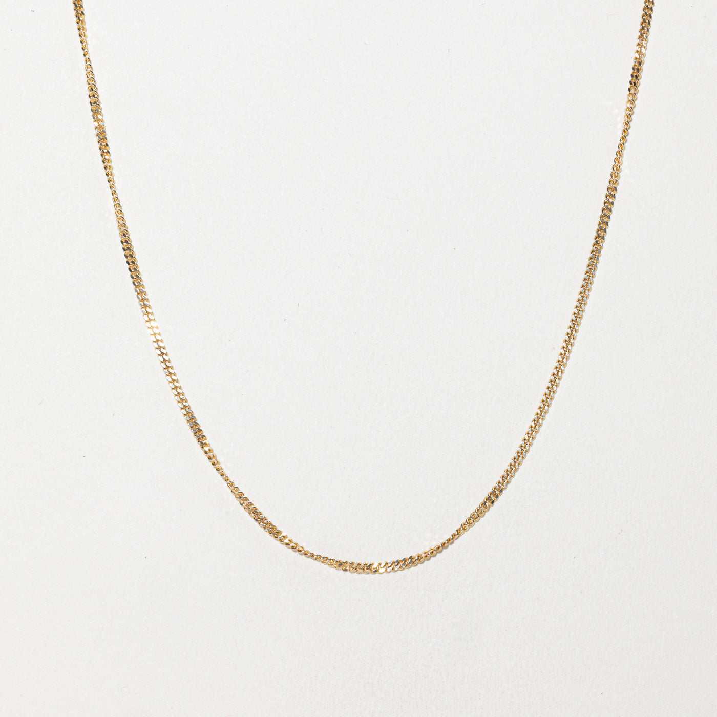 ‘Pyrrha’ 14k Curb Link Chain | 1.60mm | 20"