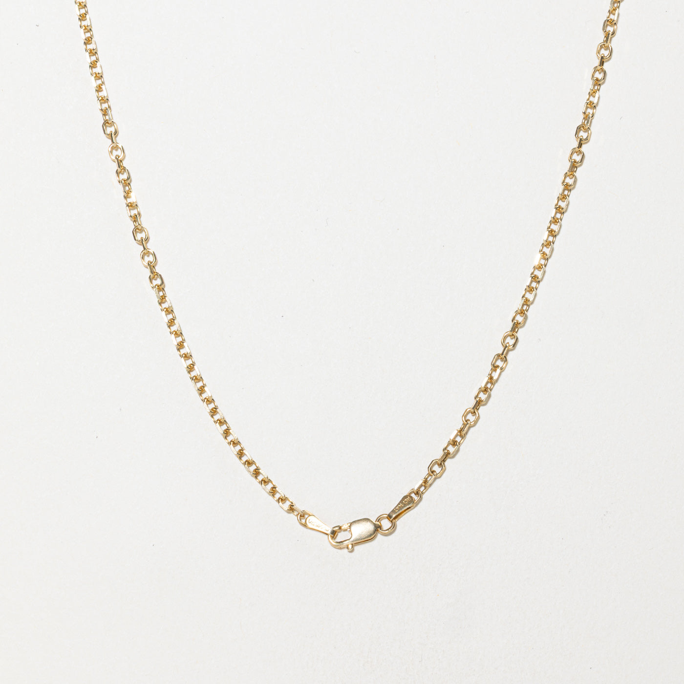 14k Knife Edge Cable Chain | 2.10mm | 22"