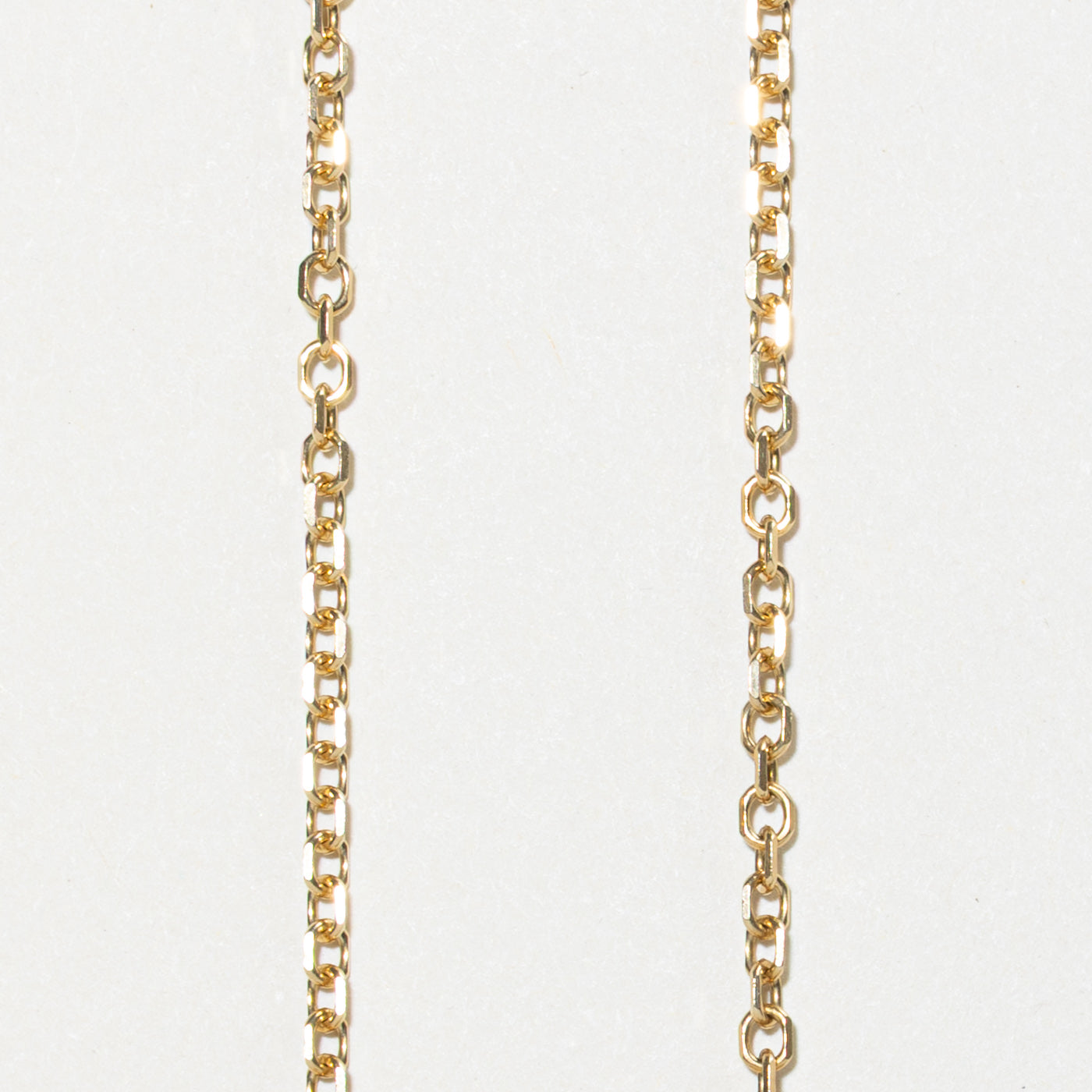 14k Knife Edge Cable Chain | 2.10mm | 22"