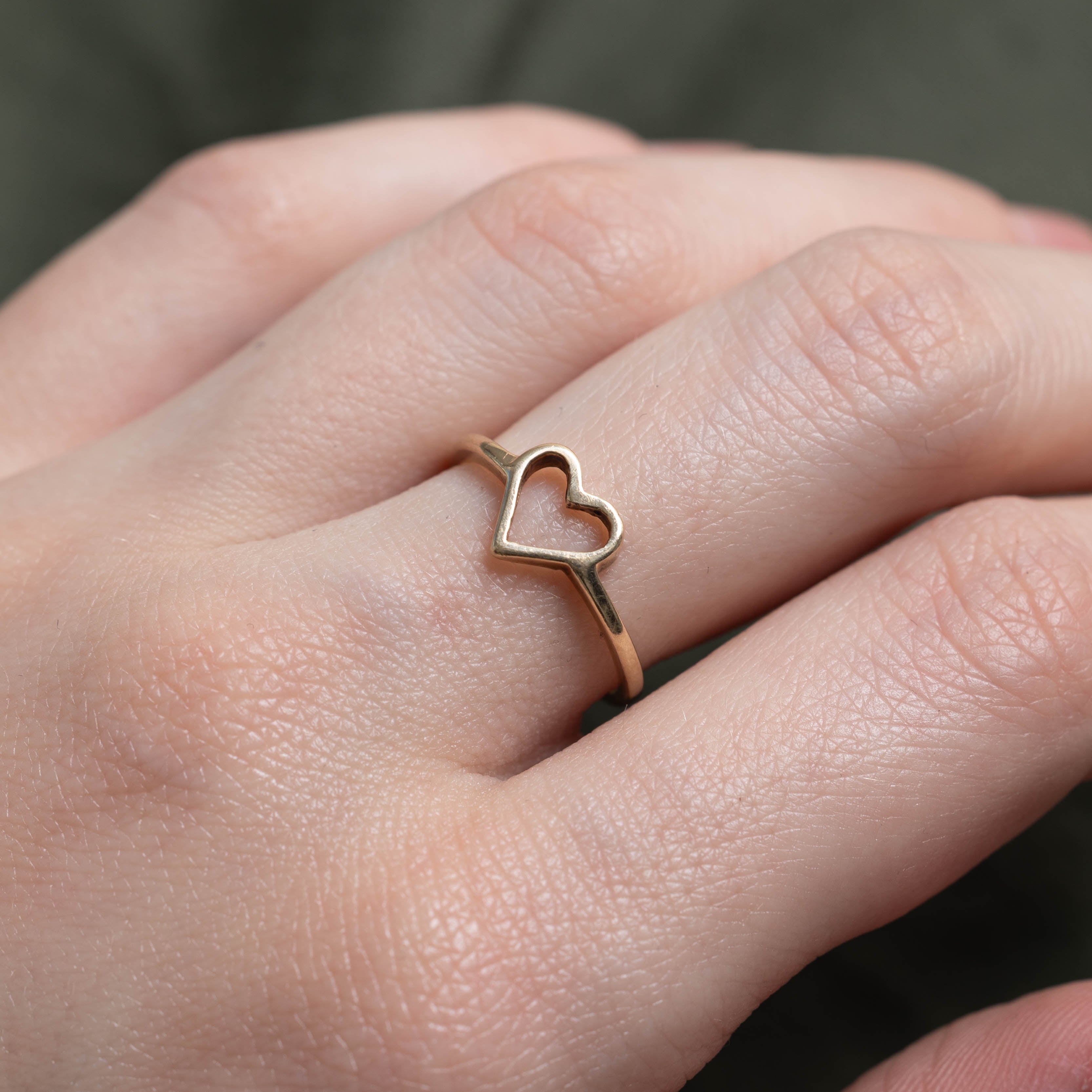 10k Heart Openwork Ring | SZ 6.5