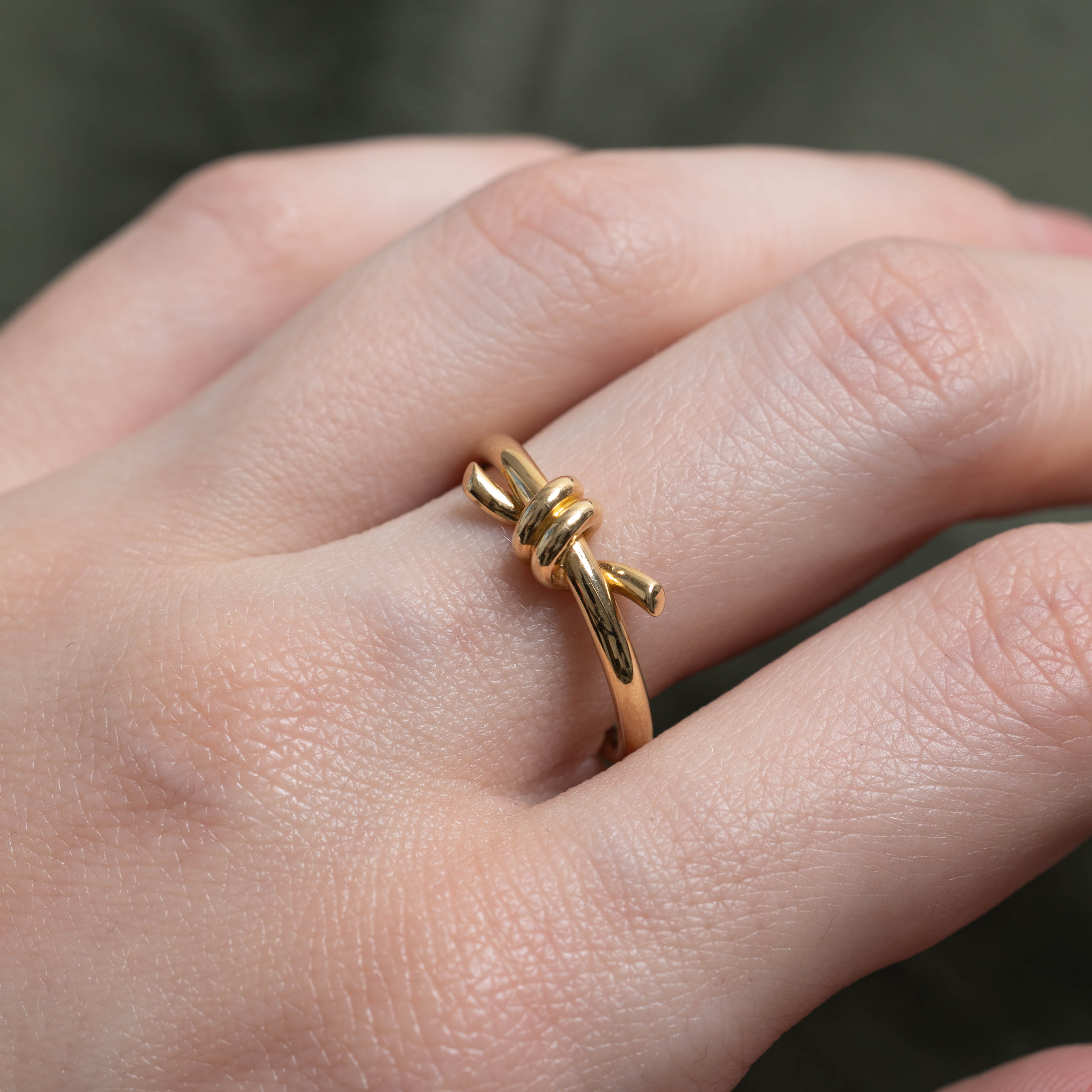 18k Yellow Gold Knot Ring | SZ 6.25