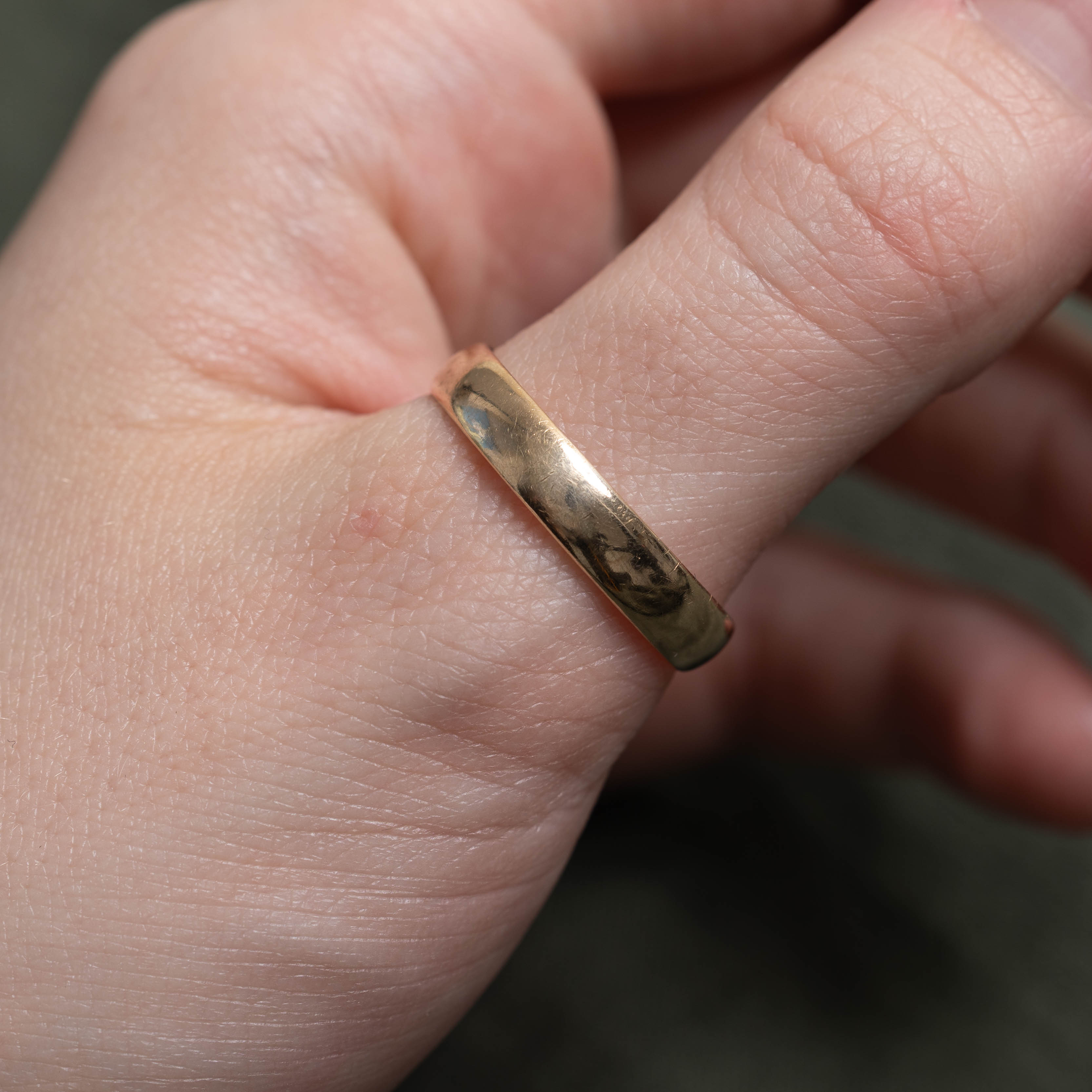 10k Yellow Gold Plain Band | 4.55mm | SZ 12