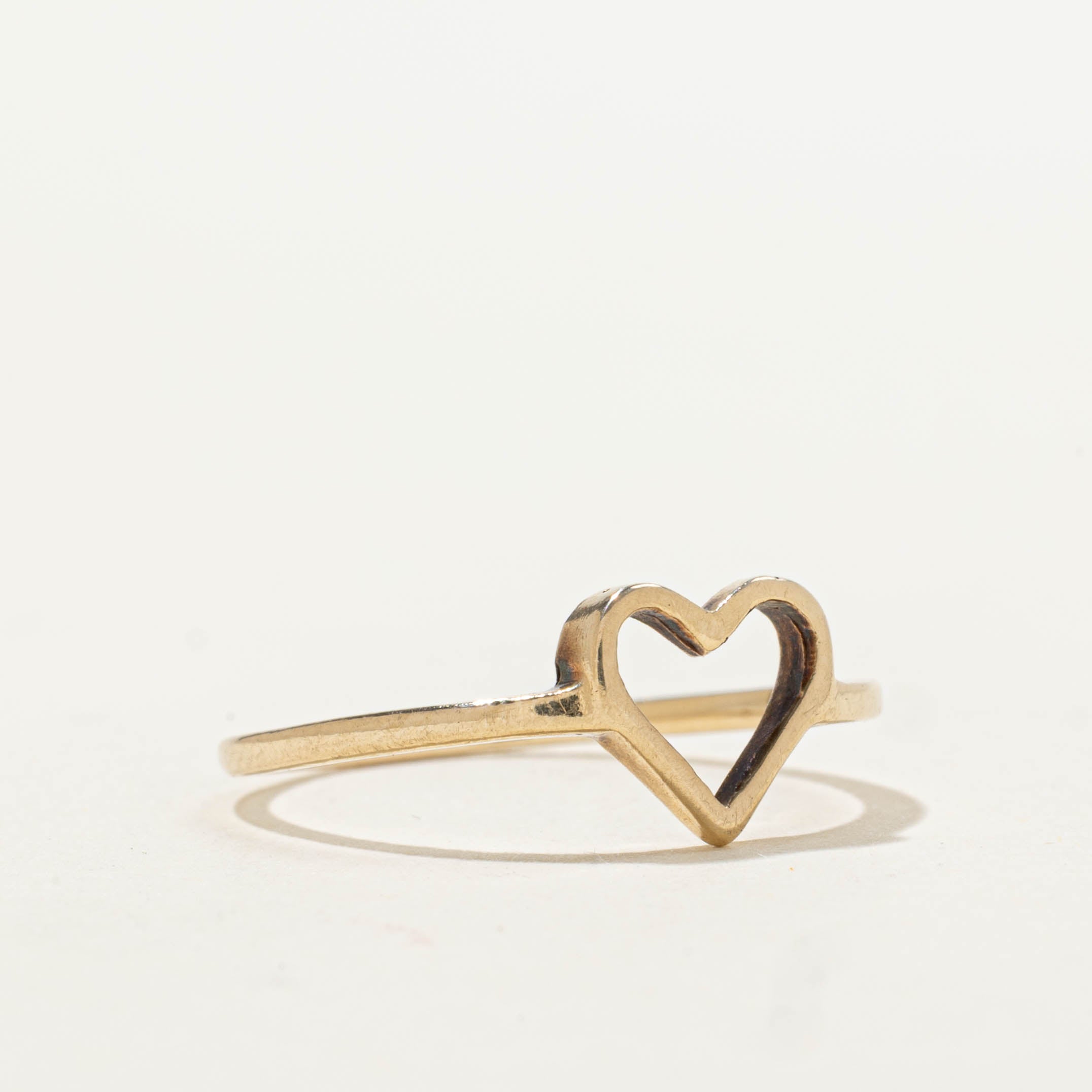 10k Heart Openwork Ring | SZ 6.5
