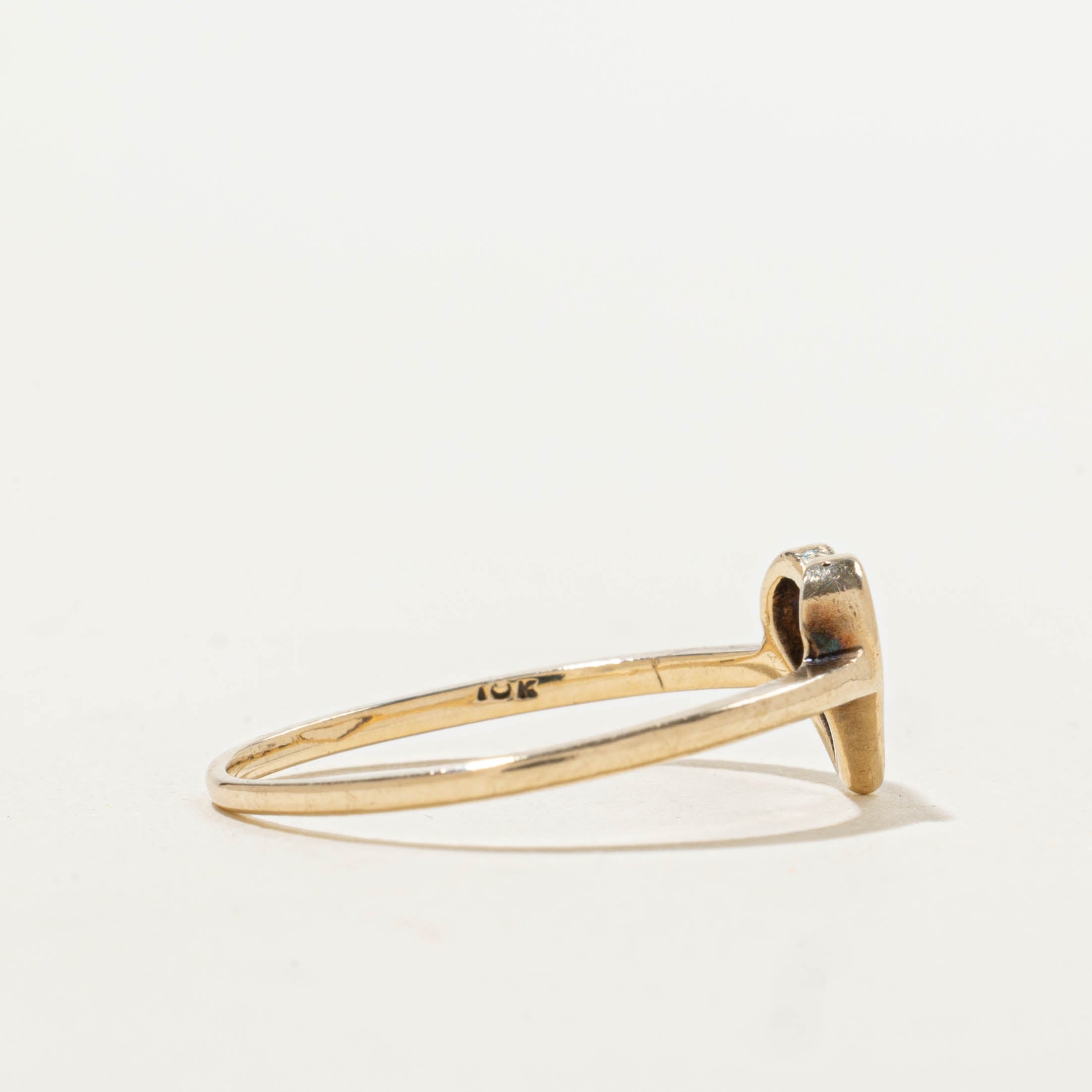 10k Heart Openwork Ring | SZ 6.5
