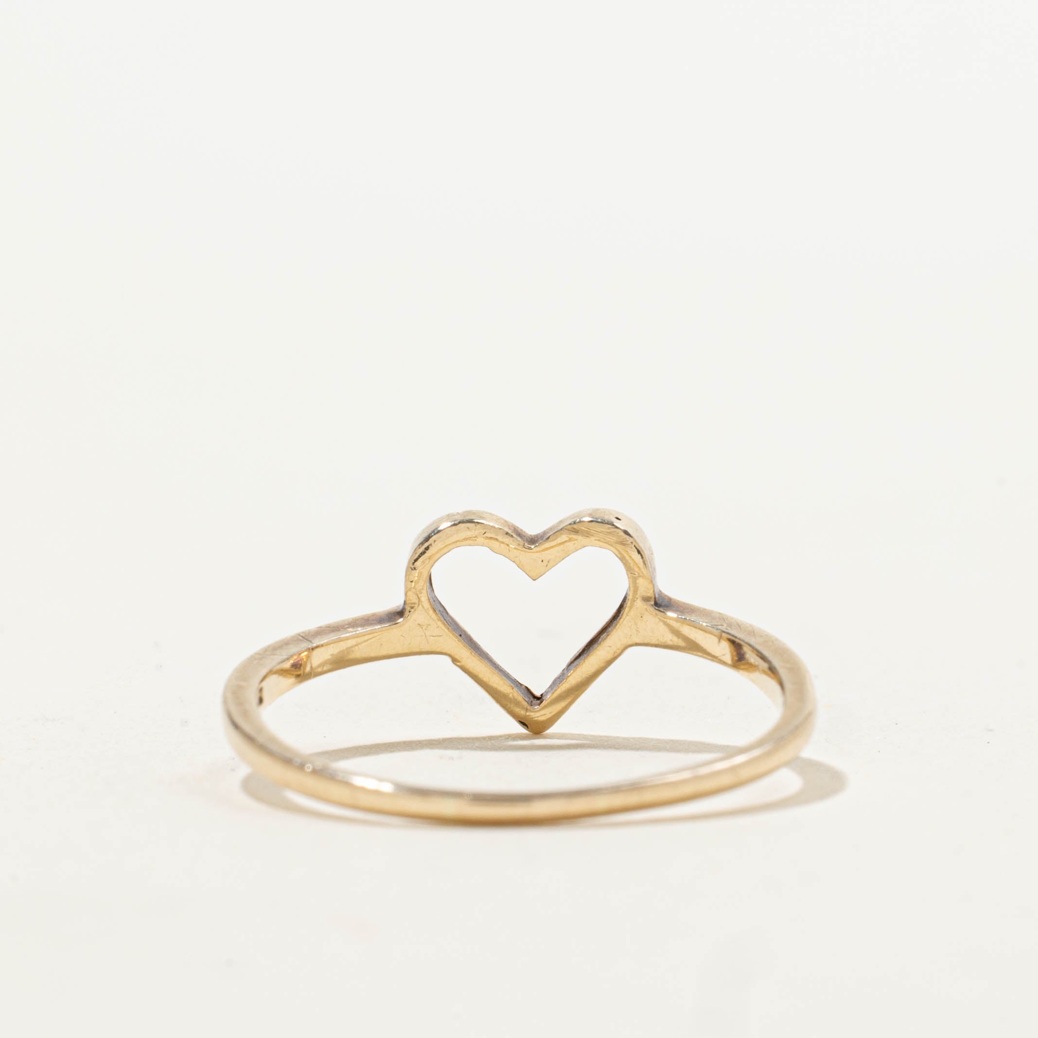 10k Heart Openwork Ring | SZ 6.5