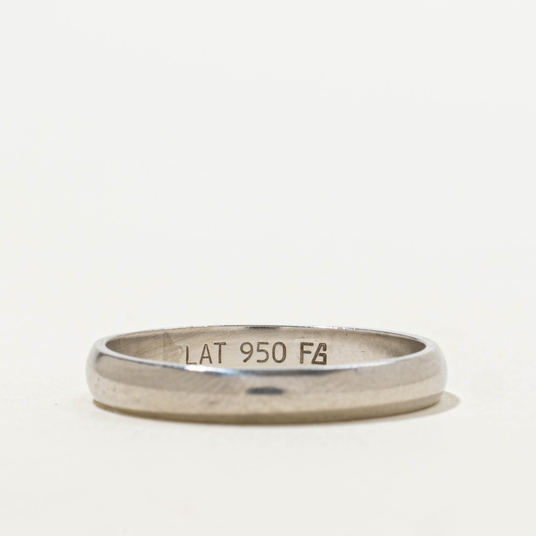 950 Platinum Plain Band | 2.95mm | SZ 6.75