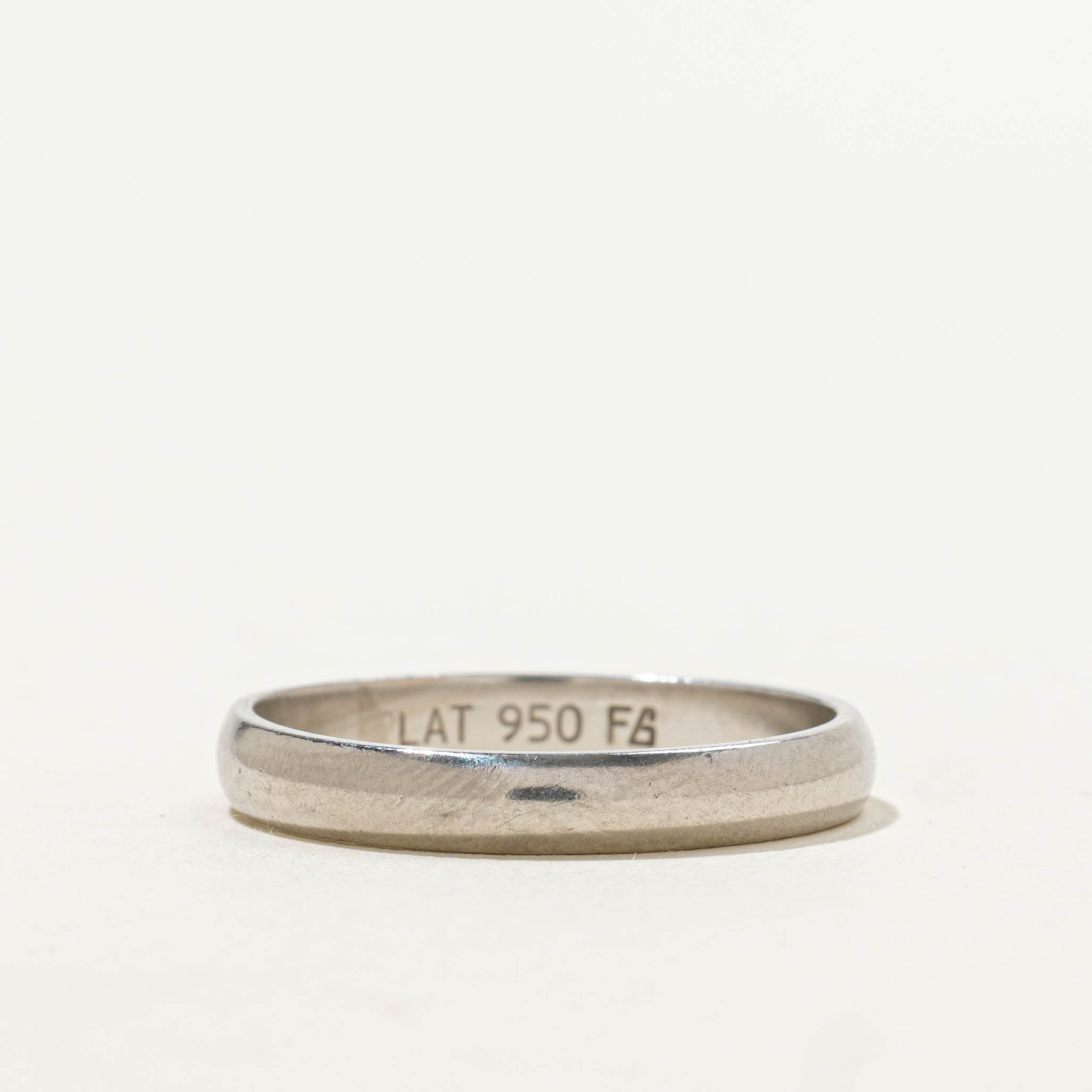 950 Platinum Plain Band | 2.95mm | SZ 6.75