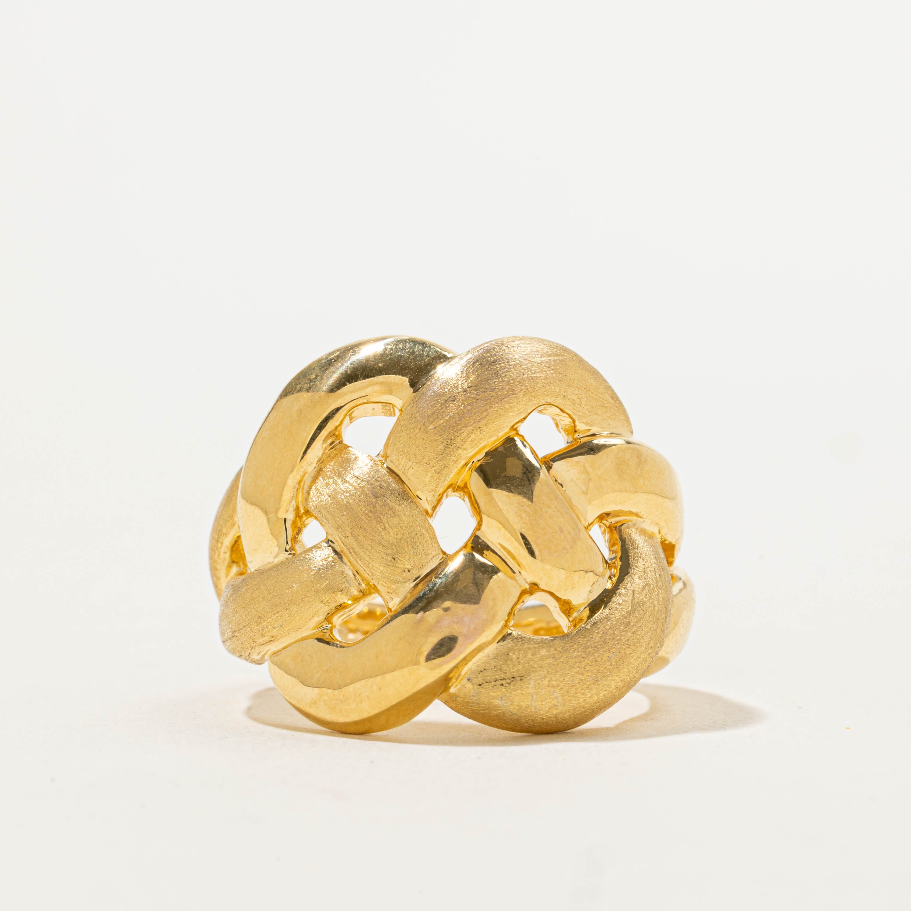 Italian Textured Woven Dome Ring | SZ 8.5