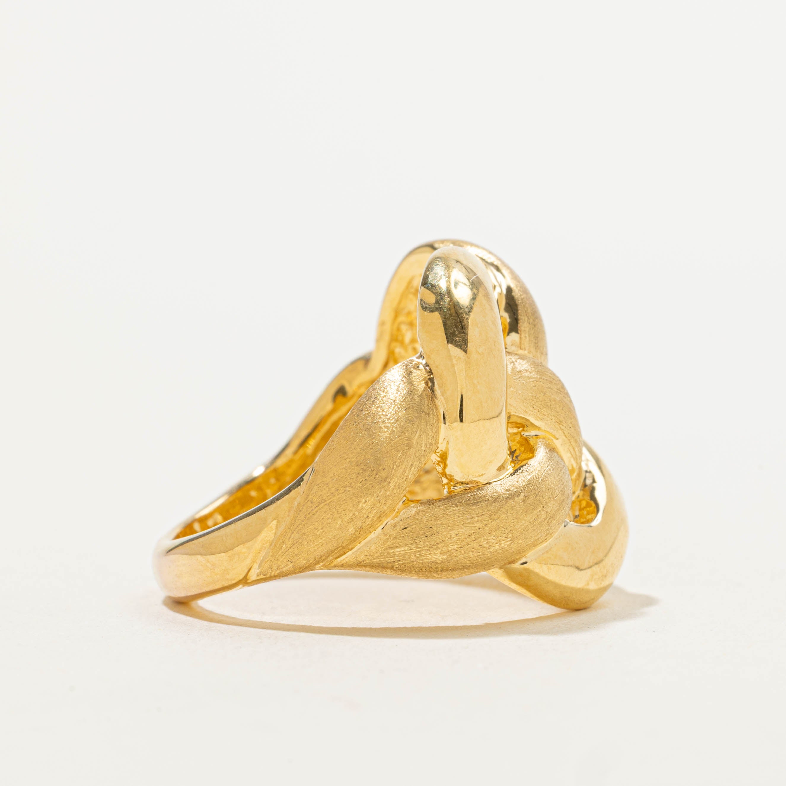 Italian Textured Woven Dome Ring | SZ 8.5
