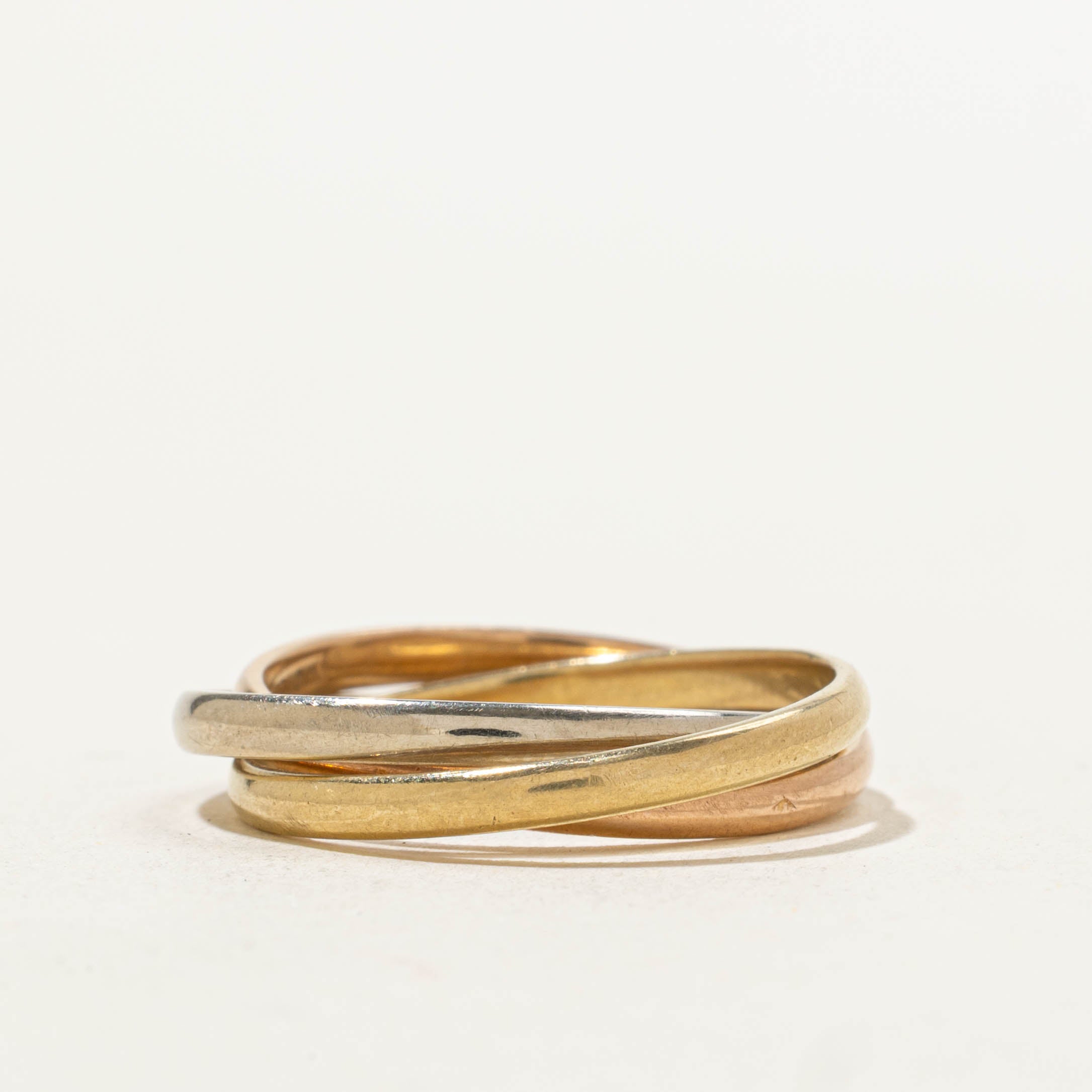 18k Tri-Tone Trinity Ring | 4.30mm | SZ 6