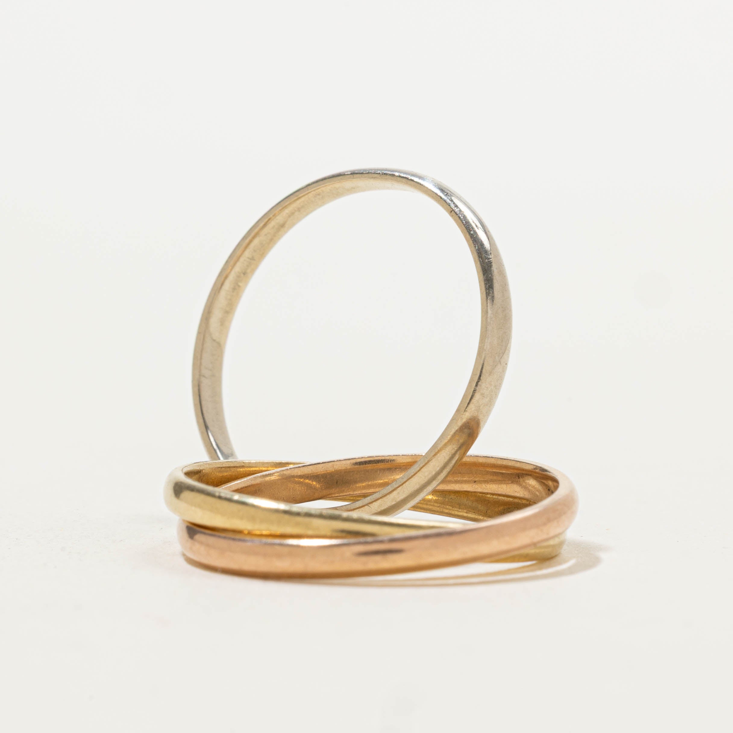18k Tri-Tone Trinity Ring | 4.30mm | SZ 6