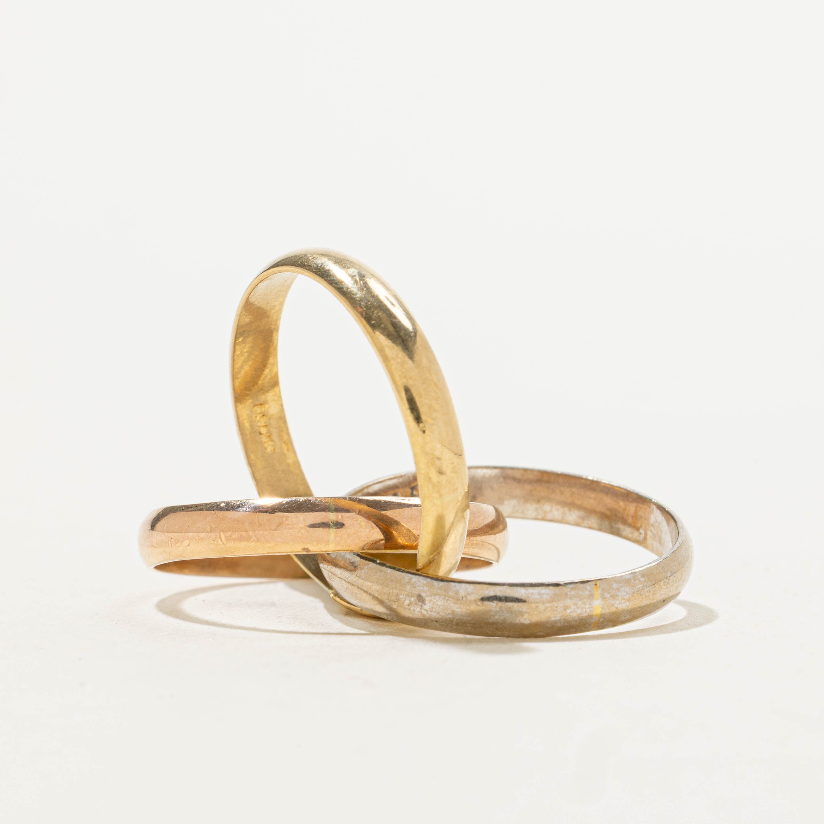 18k Tri-Tone Trinity Ring | 8.00mm | SZ 5.25