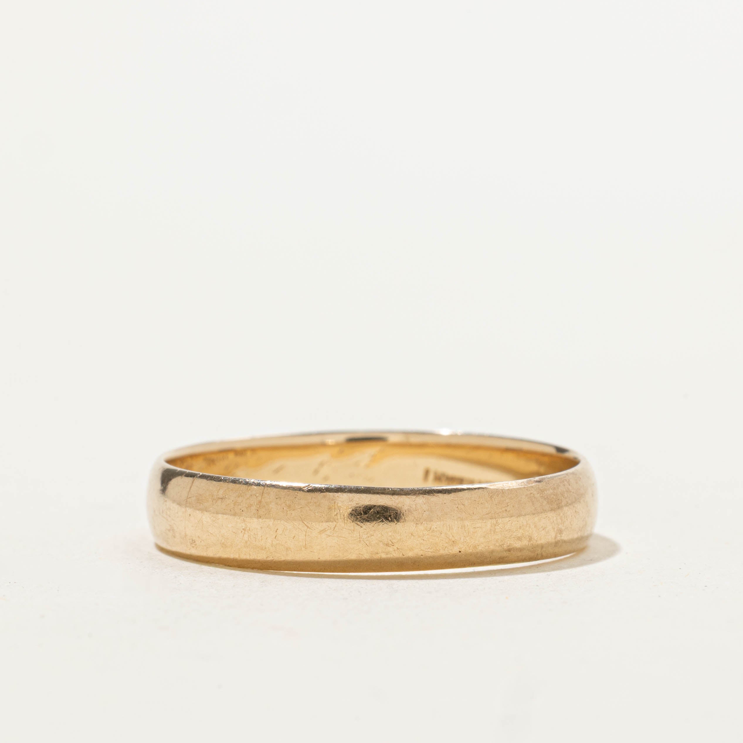 10k Yellow Gold Plain Band | 4.55mm | SZ 12