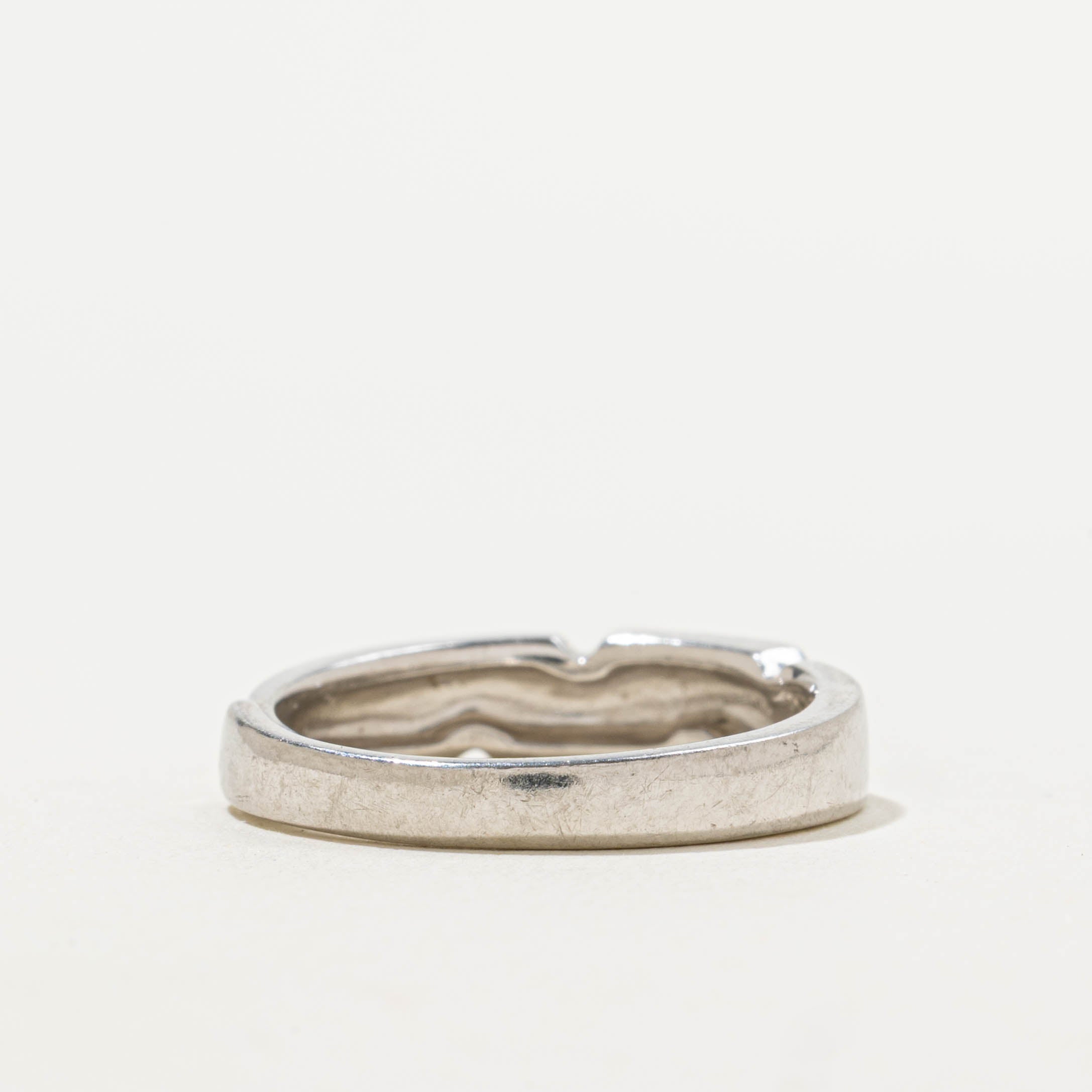 950 Platinum Geometric Dome Ring | SZ 6.5