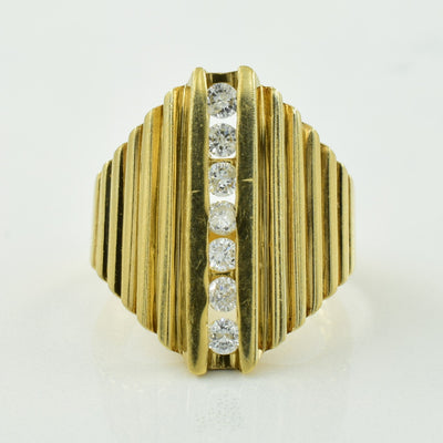Vertical Channel Set Diamond Ring | 0.28ctw | SZ 5.5 |