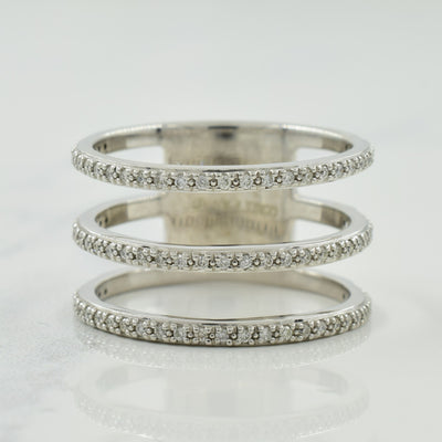 Three Row Diamond Ring | 0.33ctw | SZ 6.25 |