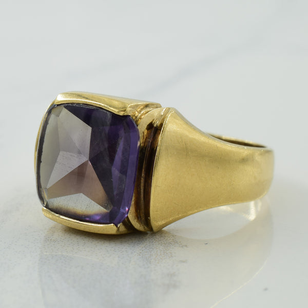 Synthetic Color Change Sapphire Ring | 6.00ct | SZ 11 |