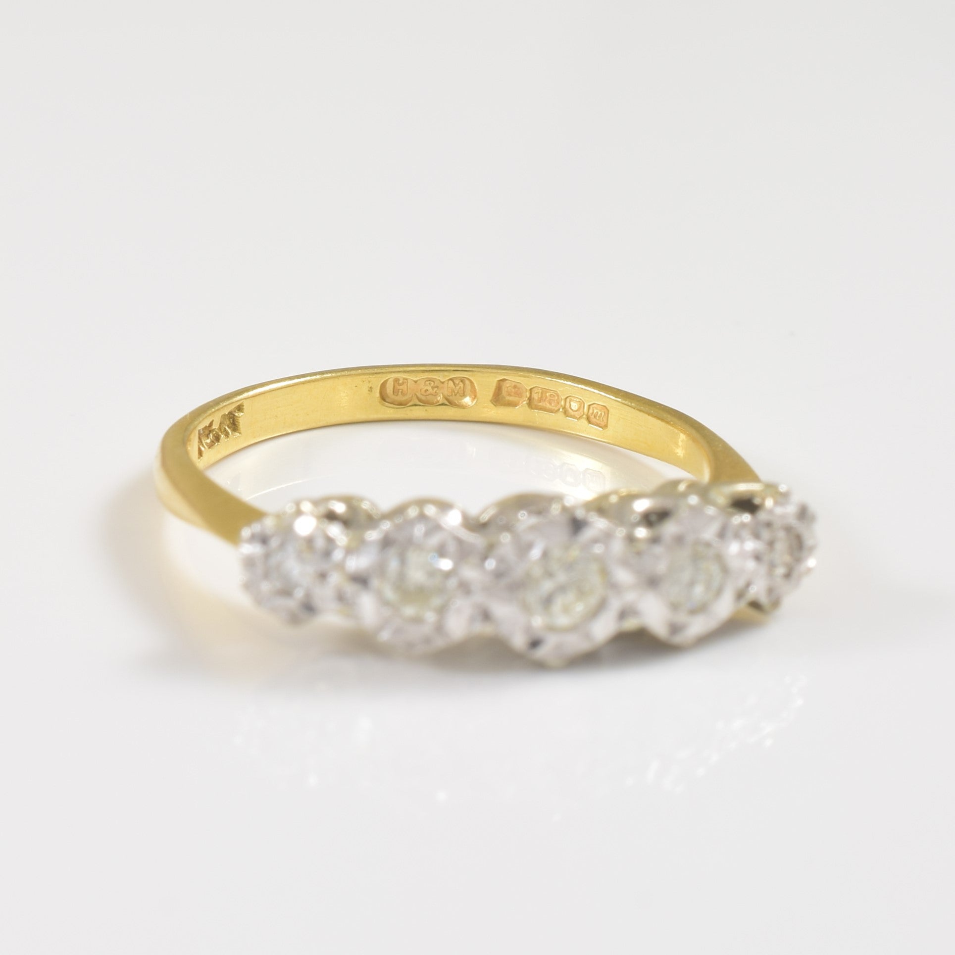 1968 Five Stone Diamond Ring | 0.15ctw | SZ 6.5 |