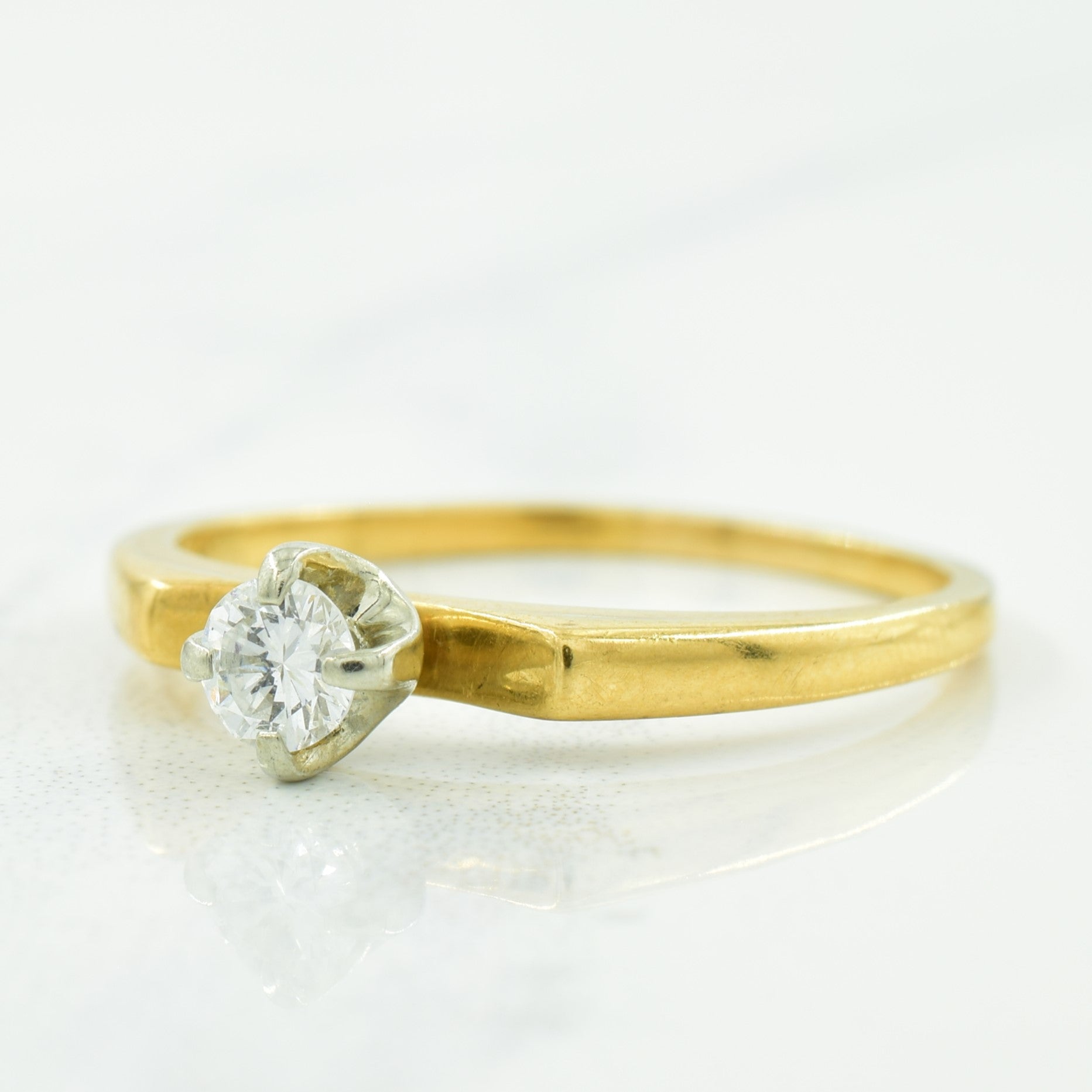 Solitaire Diamond Ring | 0.16ct | SZ 6.5 |